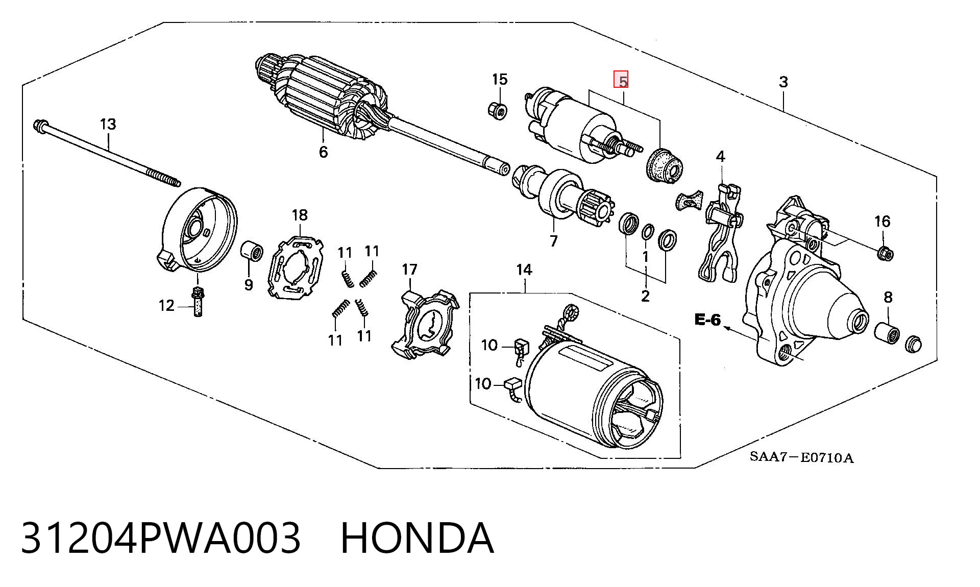 Solenoide arranque Honda Jazz  (2002-2008)