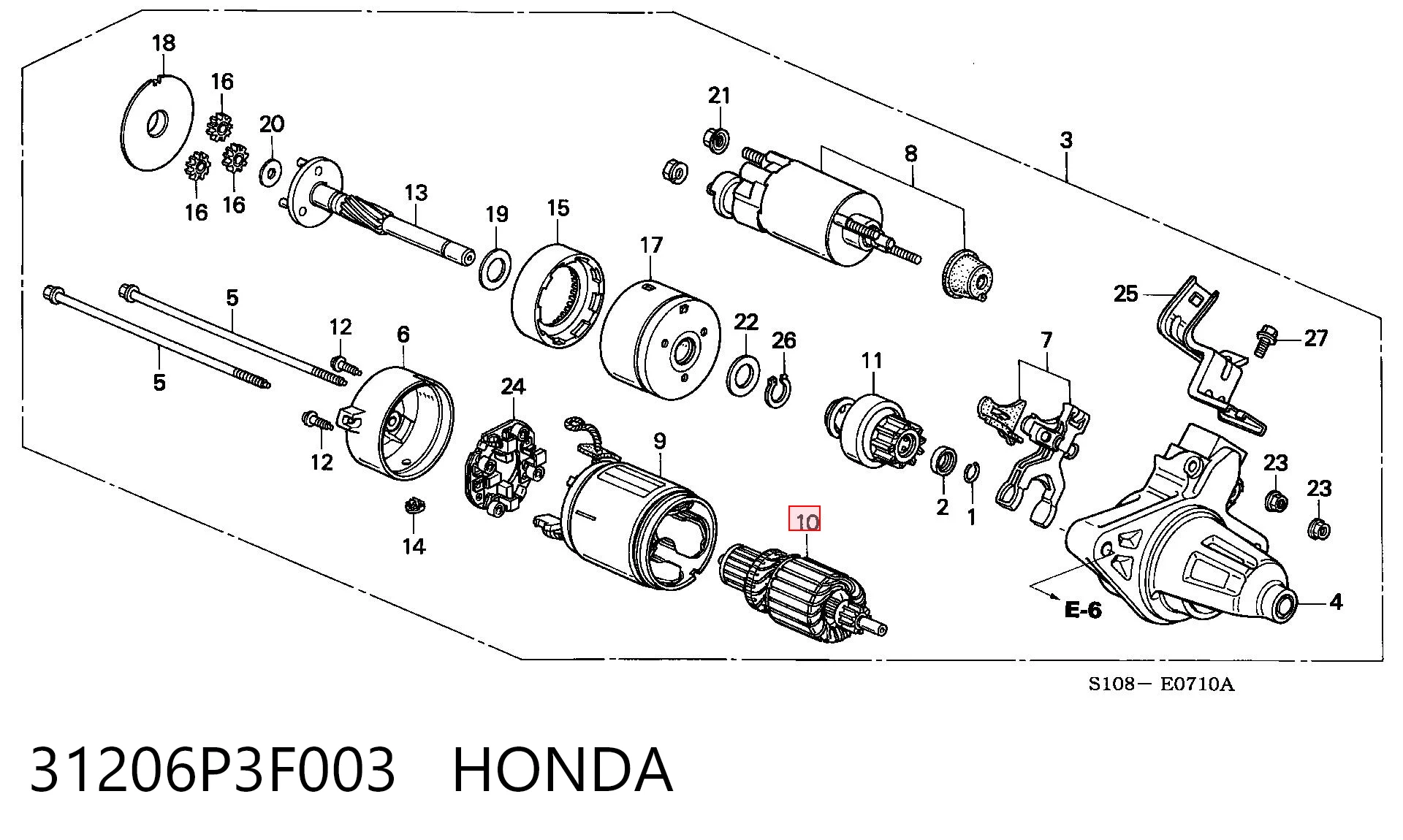 31206P3F003 Honda 