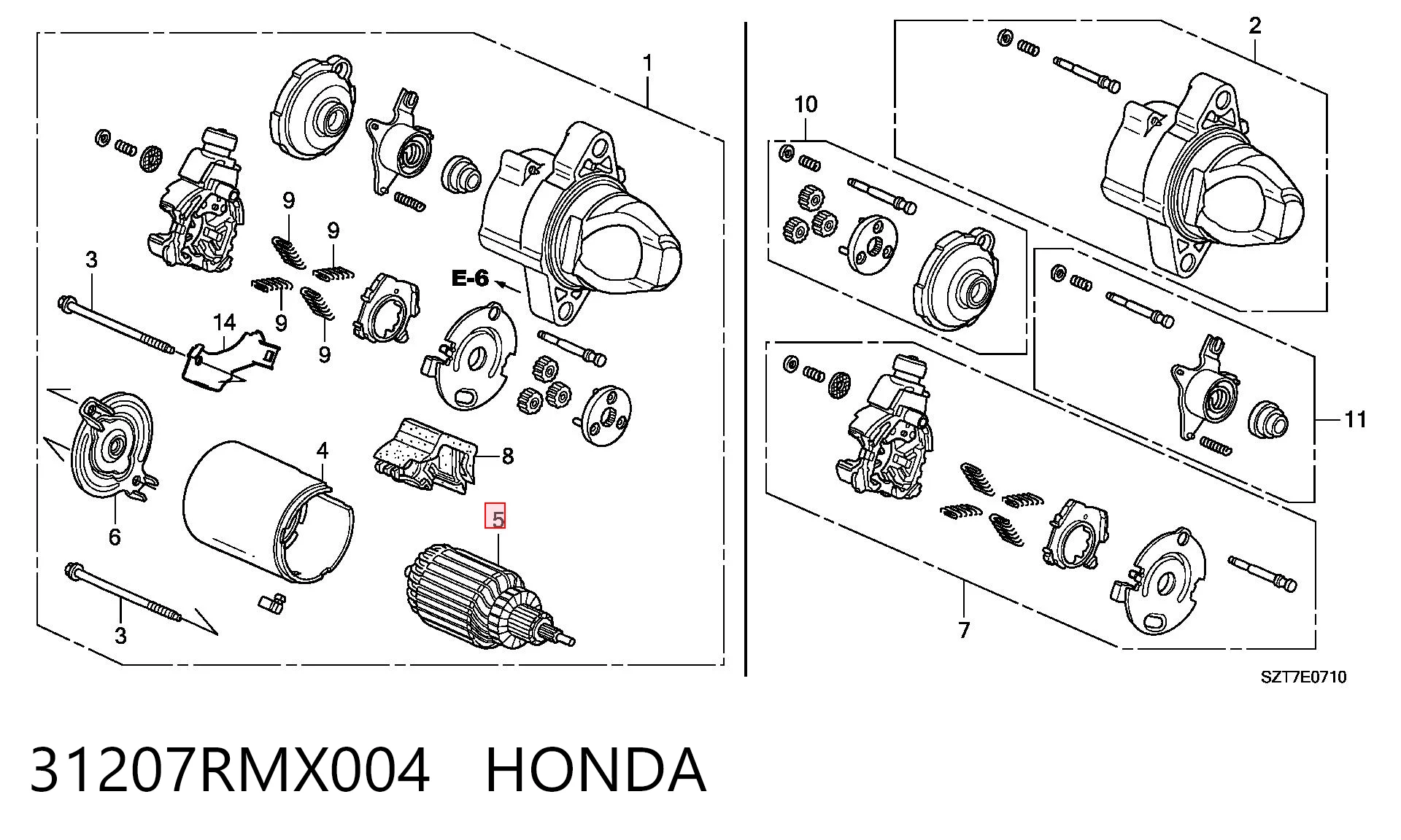 31207RMX004 Honda
