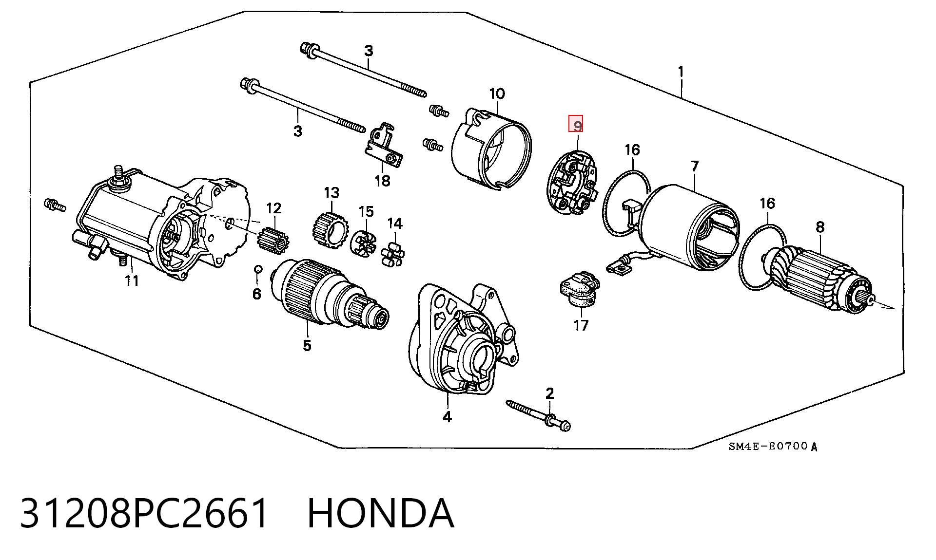 31208PC2661 Honda
