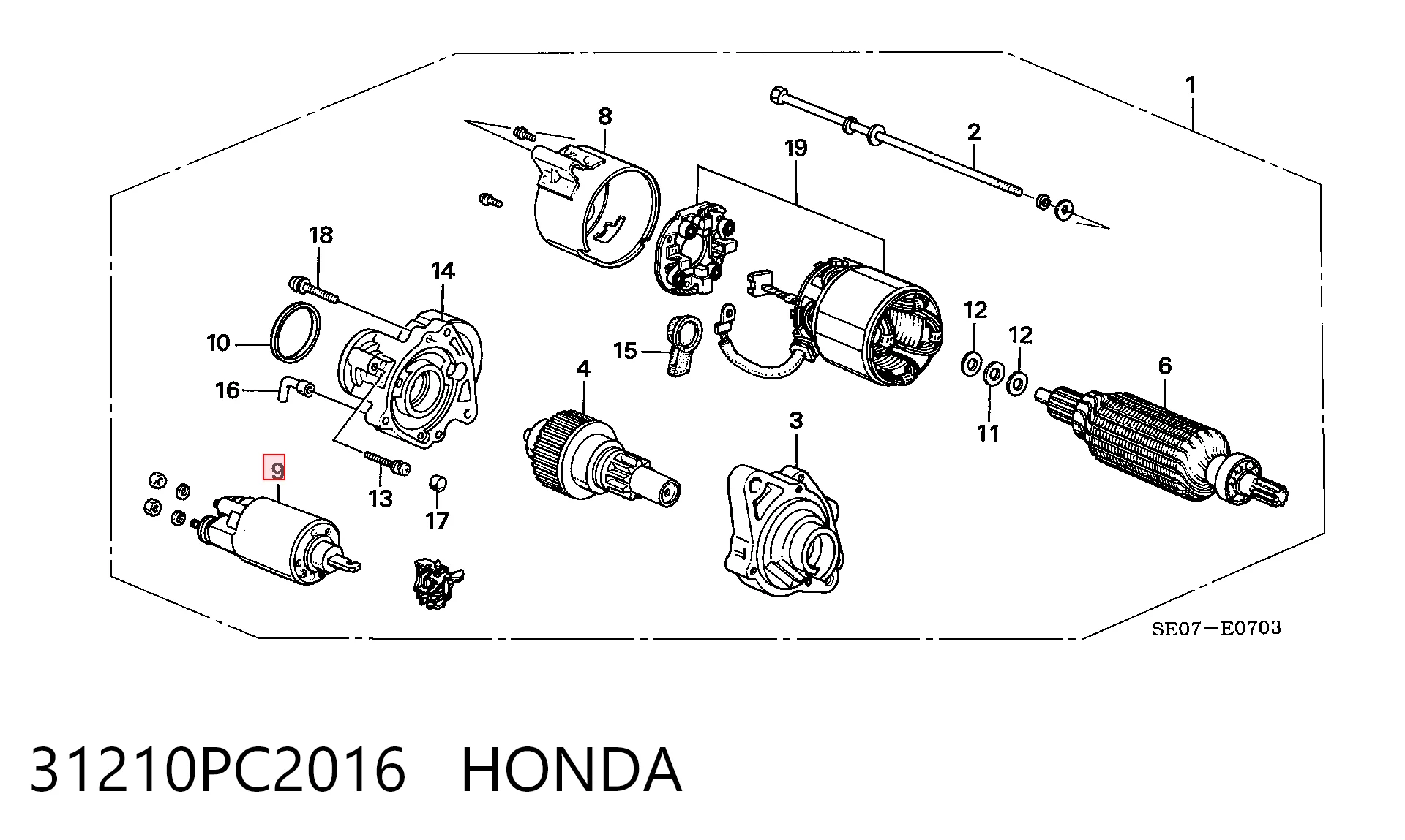 Interruptor magnético estárter Honda Accord III sedán (CA4, CA5) (1985 - 1989) precio, desde 25,64 EUR