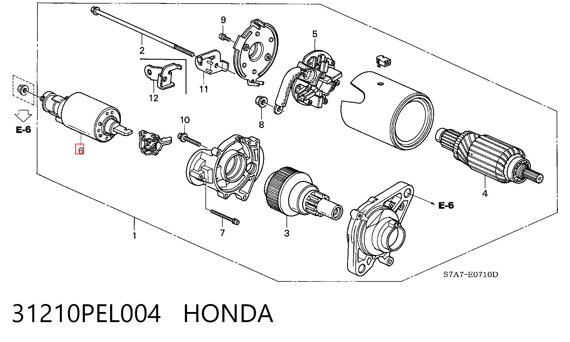 Precio del repuesto Interruptor solenoide Civic VI coupé