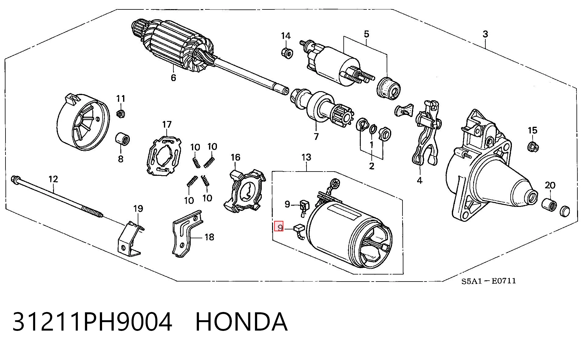 31211PH9004 Honda