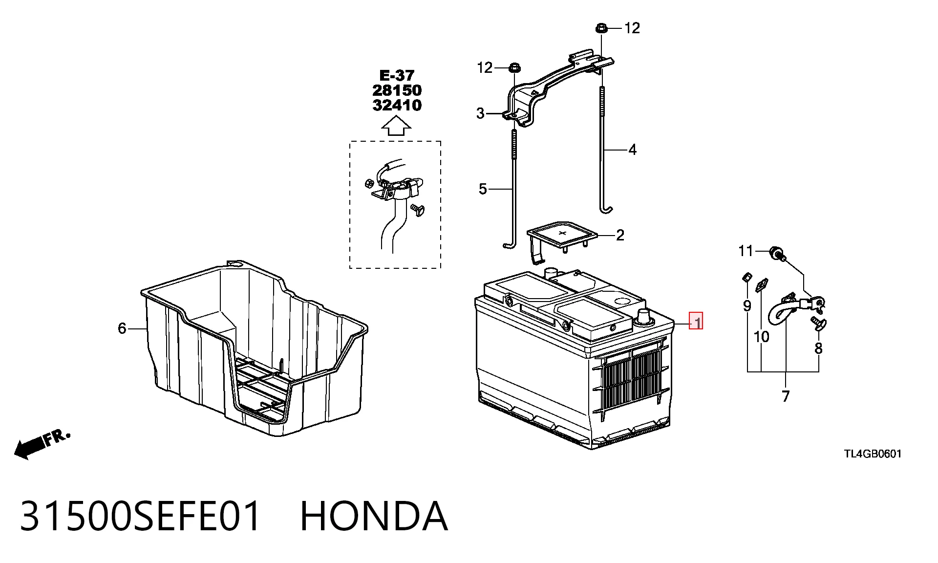 31500SEFE01 Honda