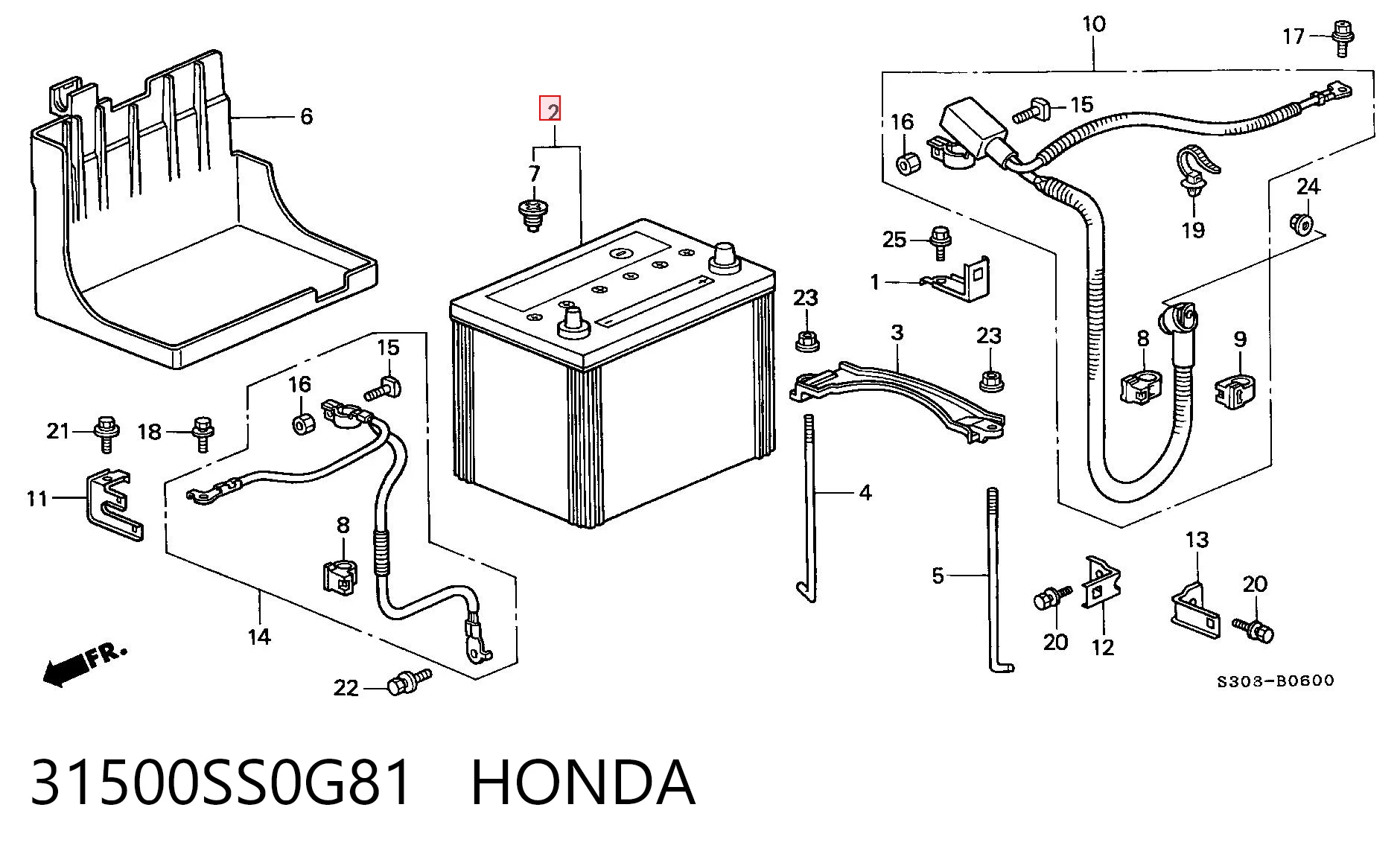 31500SS0G81 Honda