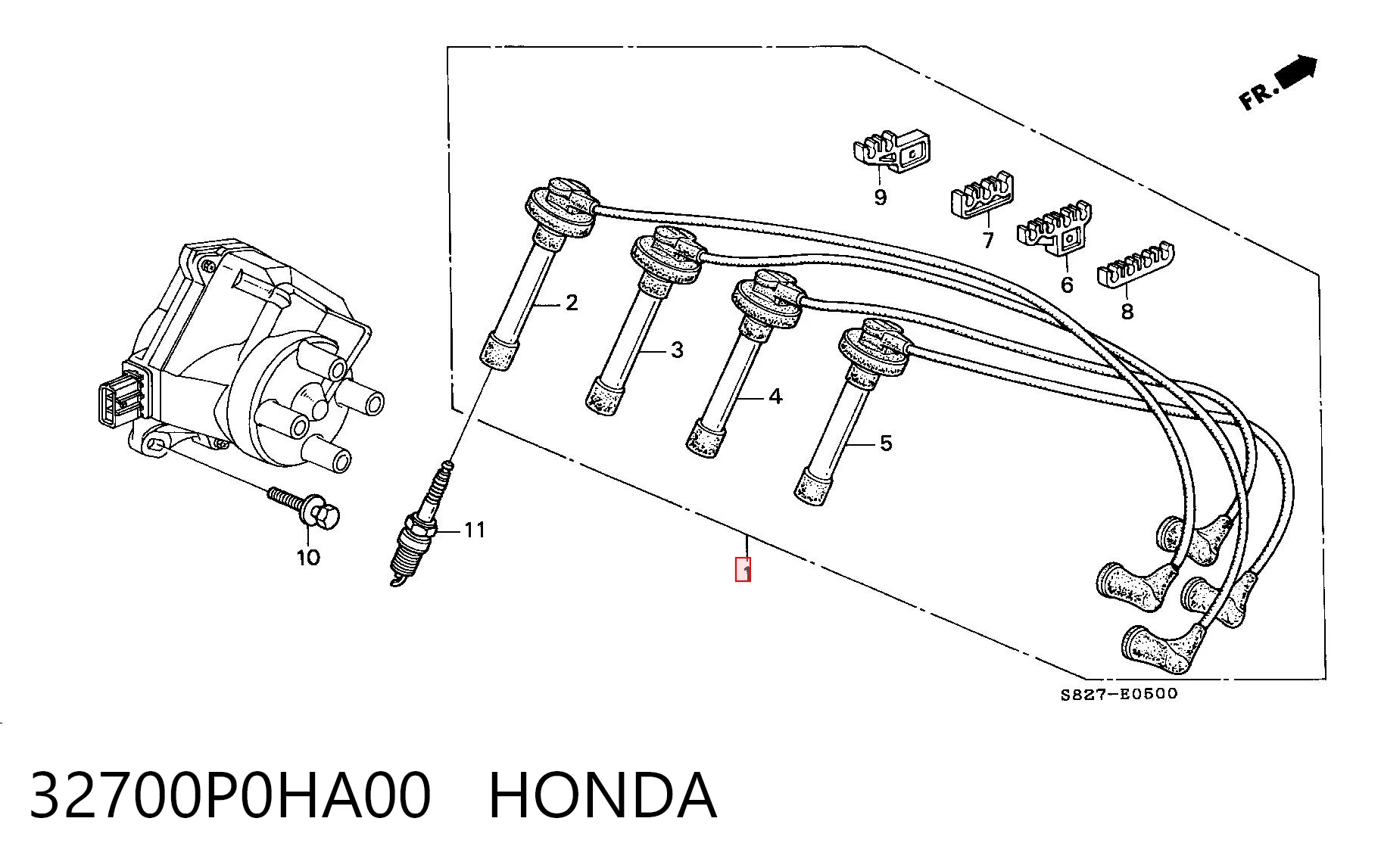 Juego de cables de bujias Honda Civic VI coupé (EJ6, EJ8) (1996 - 2000) precio, desde 32,52 EUR