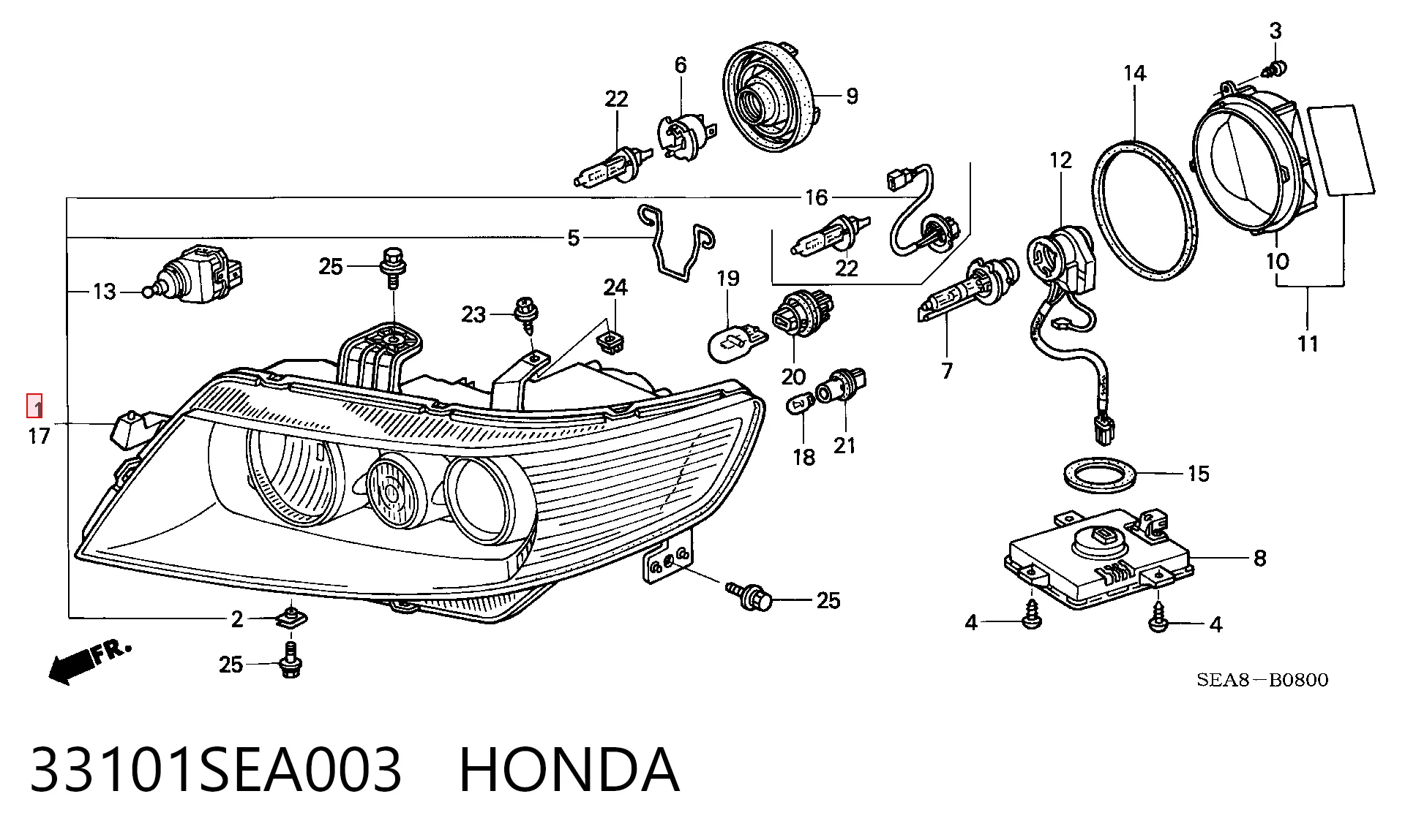 33101SEA003 Honda