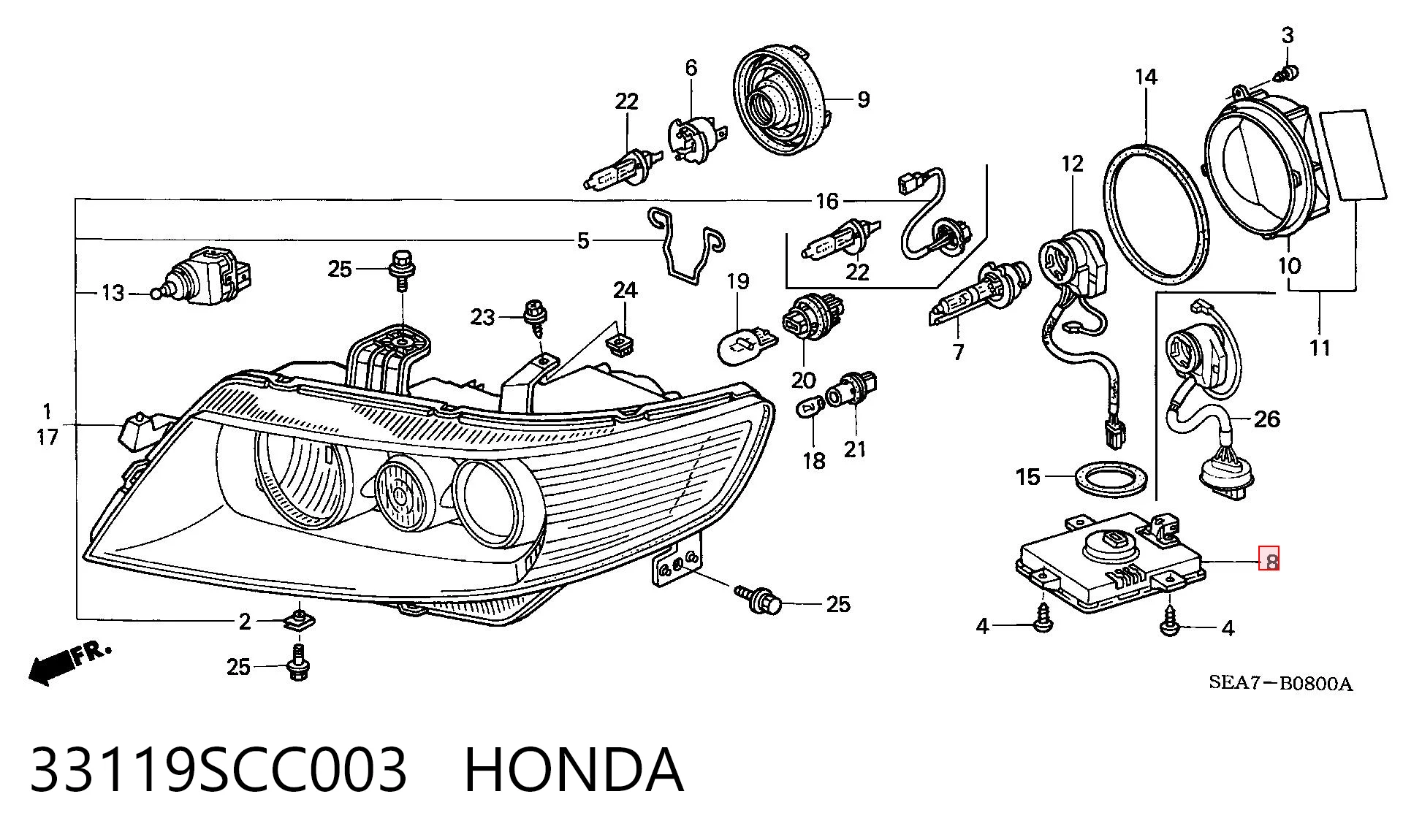 33119SCC003 Honda