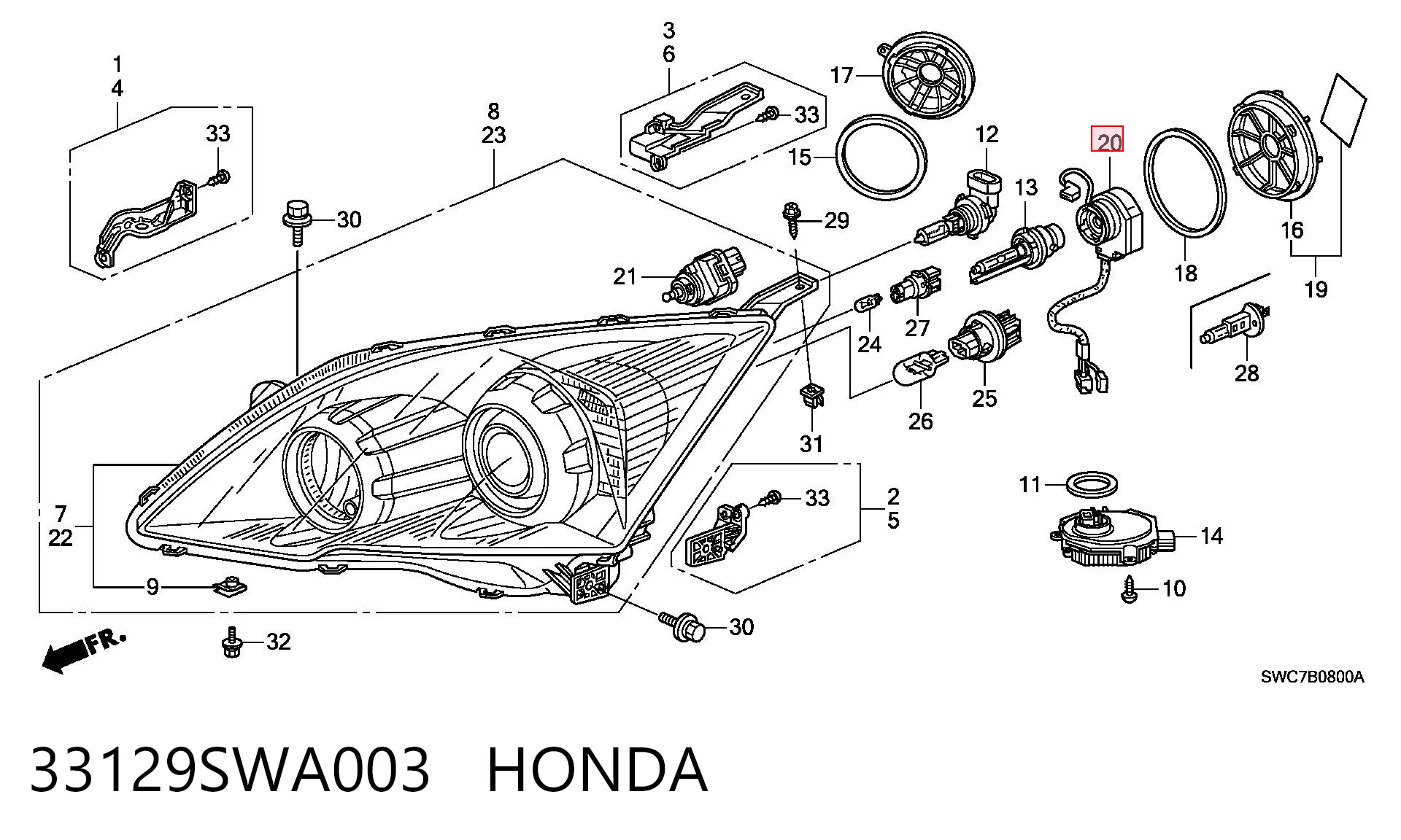 33129SWA003 Honda