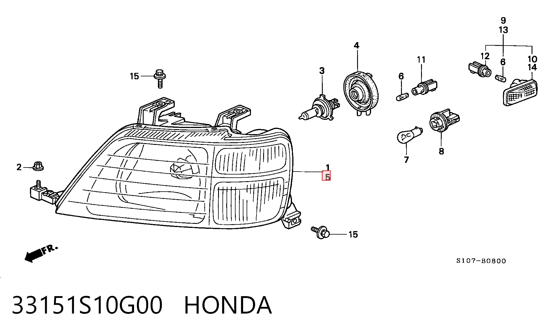 Faro Honda CR-V I SUV (RD) (1995 - 2002) precio, desde 88,98 EUR