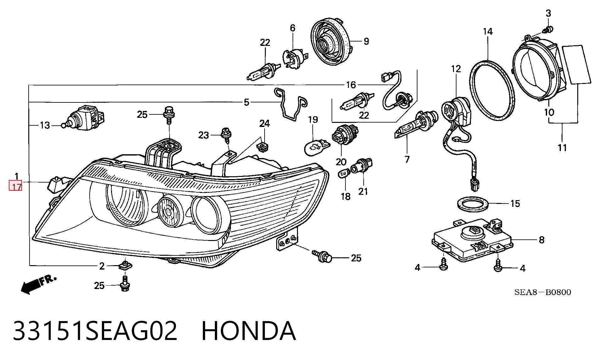 33151SEAG02 Honda