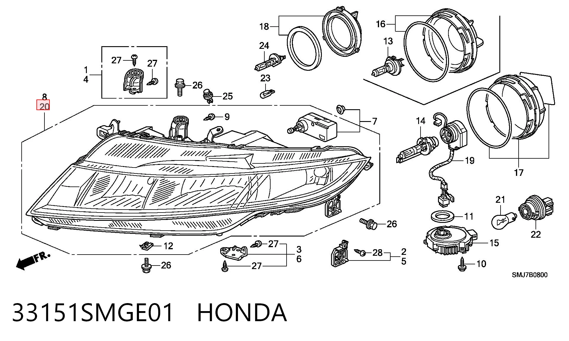 33151SMGE01 Honda