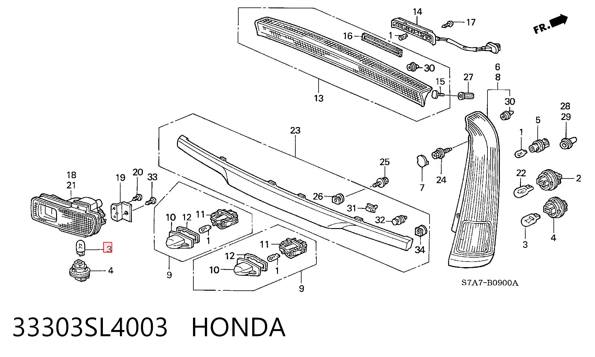 33303SL4003 HONDA