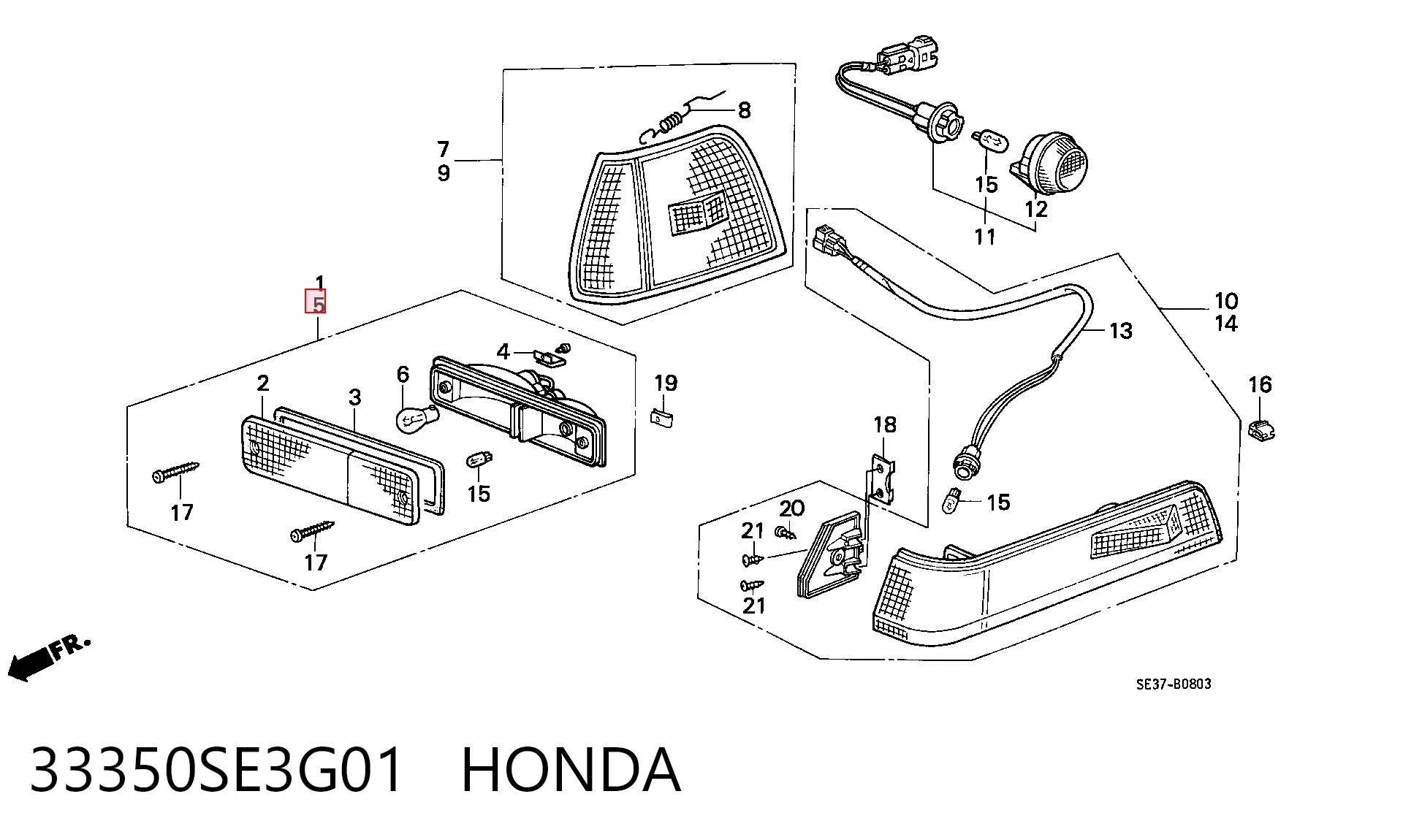33350SE3G01 Honda