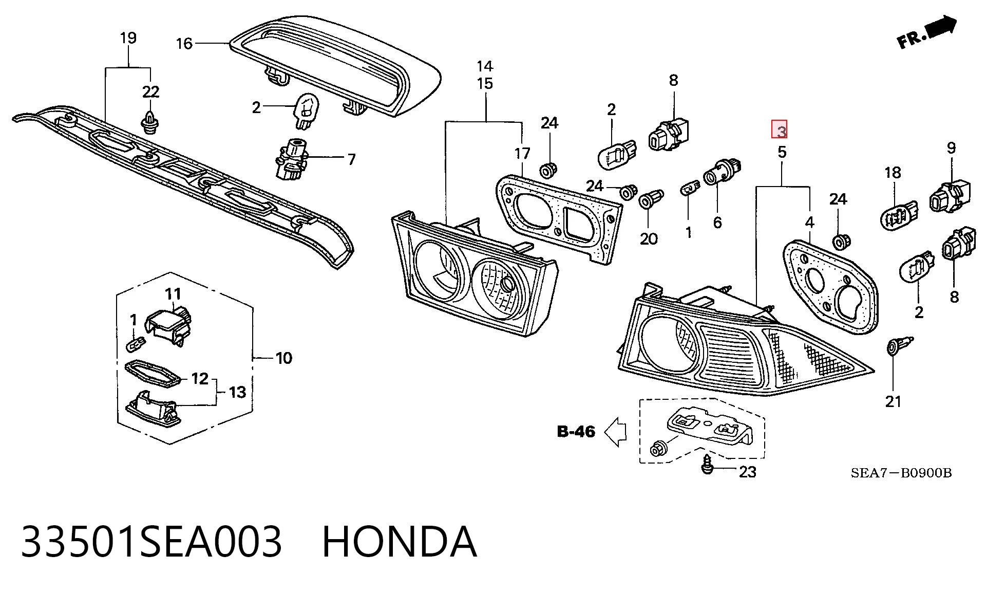 33501SEA003 Honda