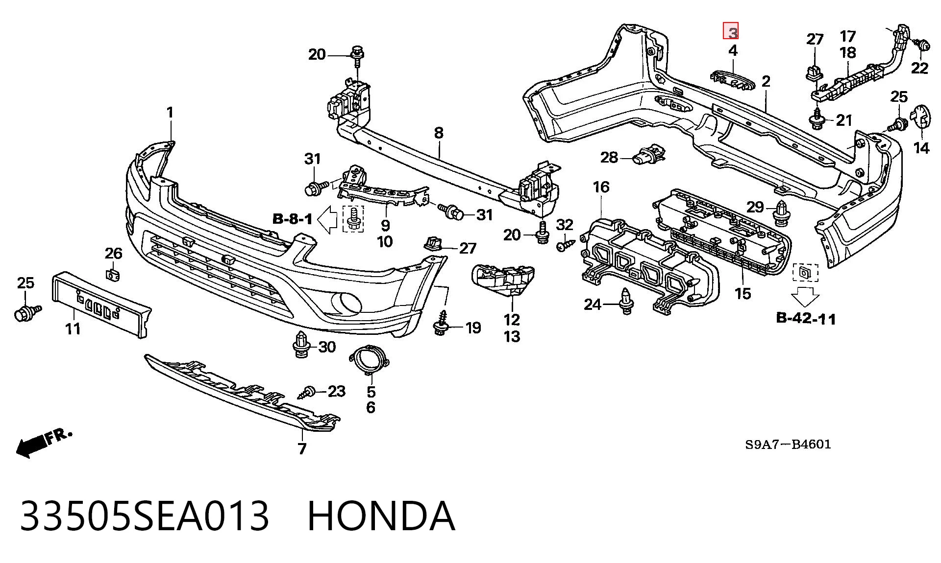 33505SEA013 Honda