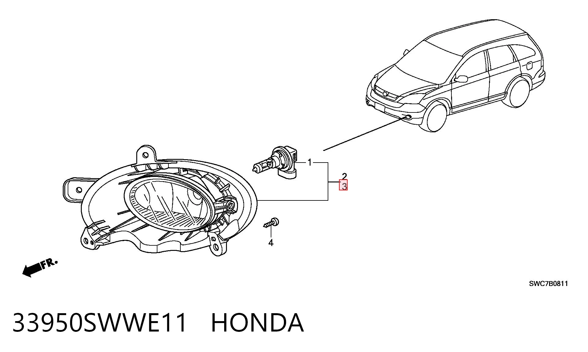 33950SWWE11 Honda