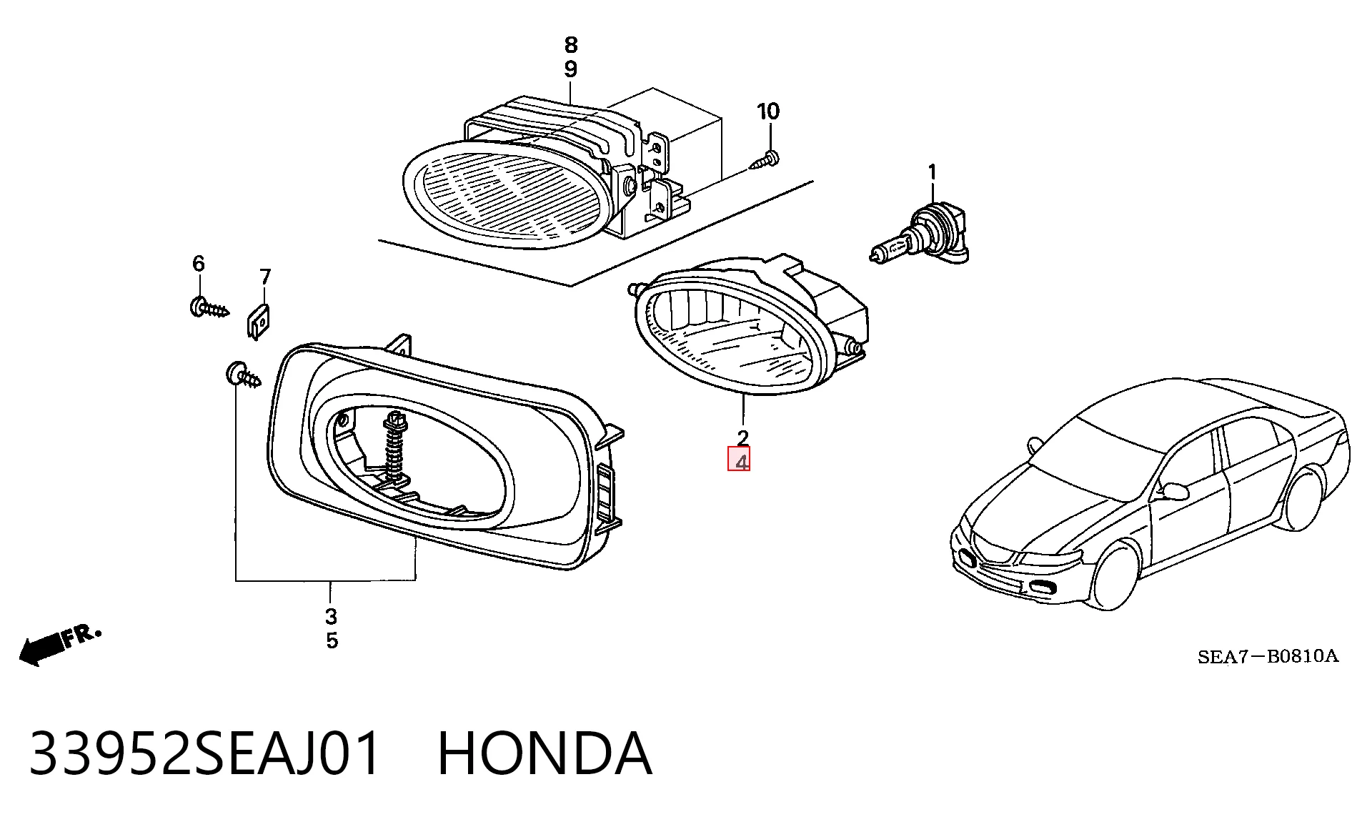 33952SEAJ01 Honda