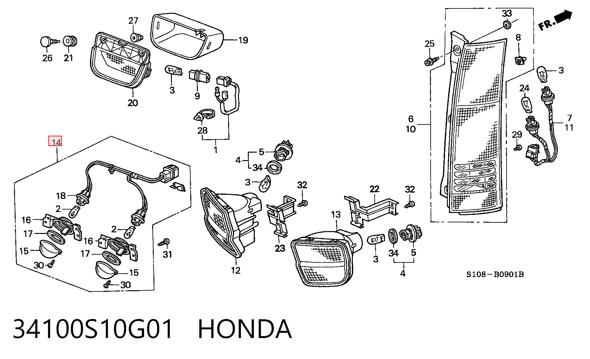 34100S10G01 Honda