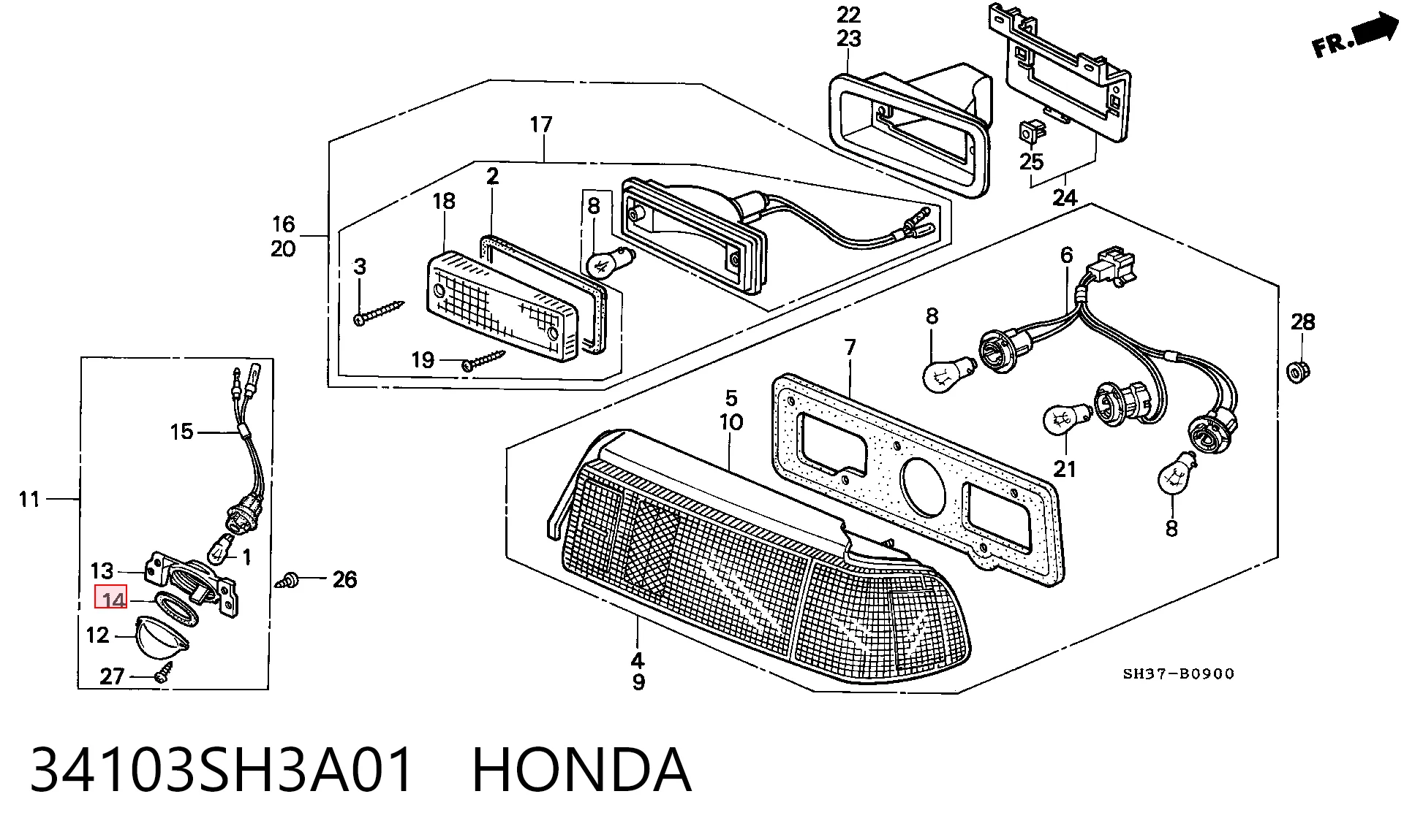 34103SH3A01 Honda