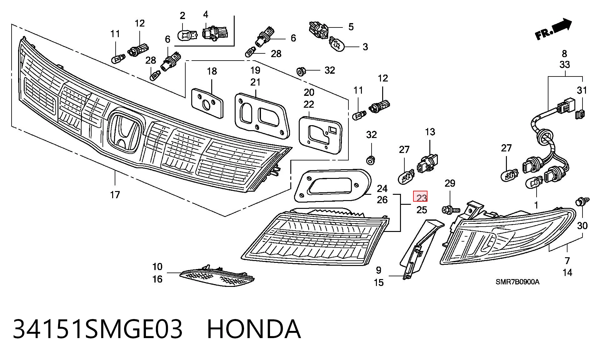 34151SMGE03 Honda