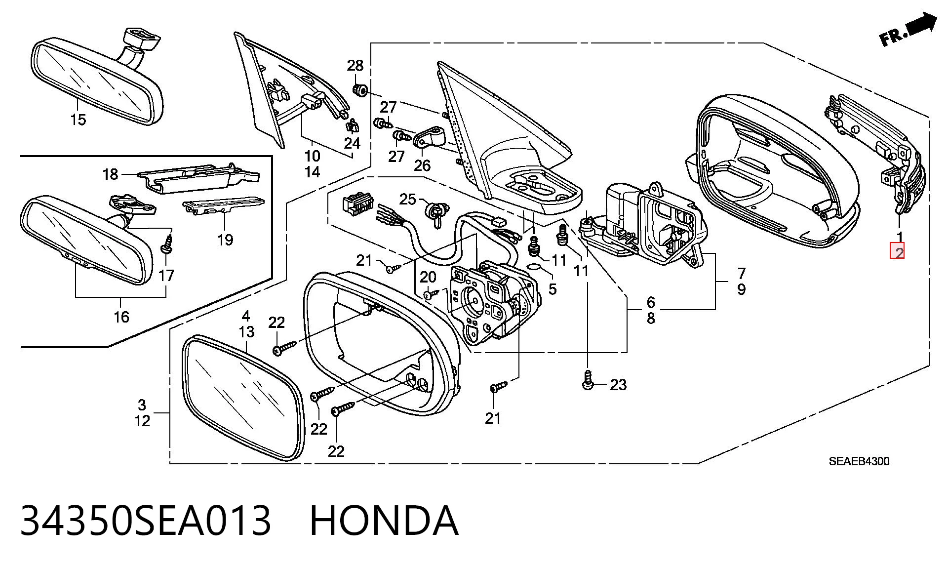 34350SEA013 Honda