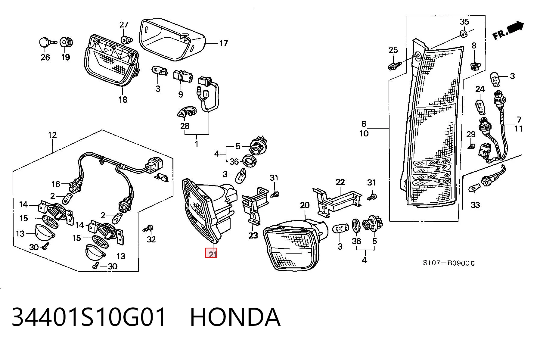 34401S10G01 Honda