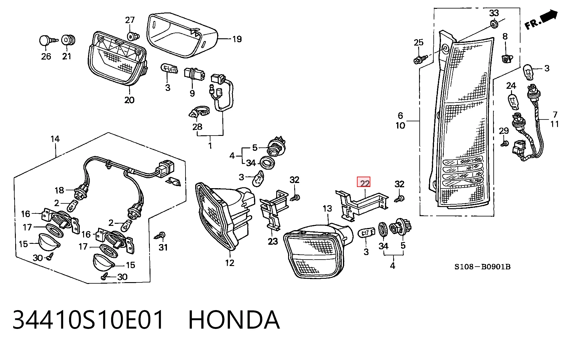 34410S10E01 Honda
