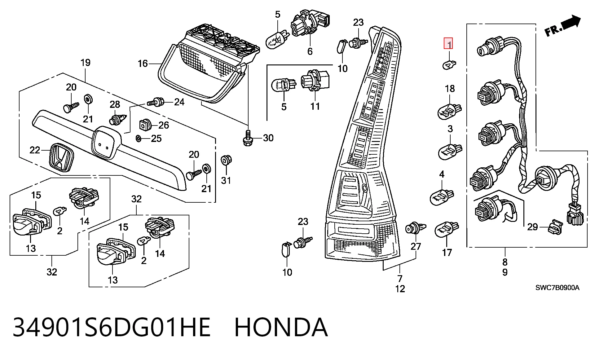 34901S6DG01HE Honda