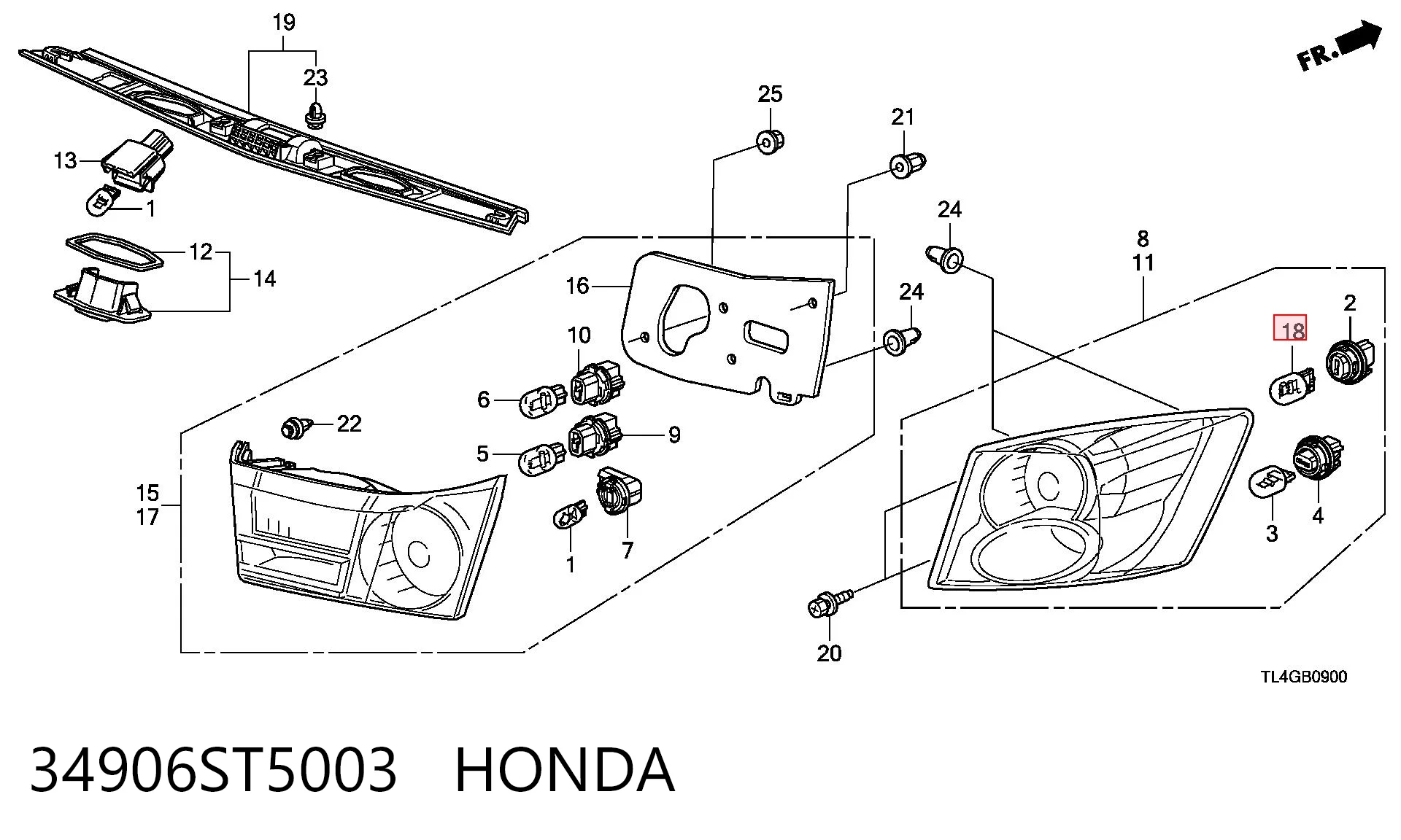 34906ST5003 Honda