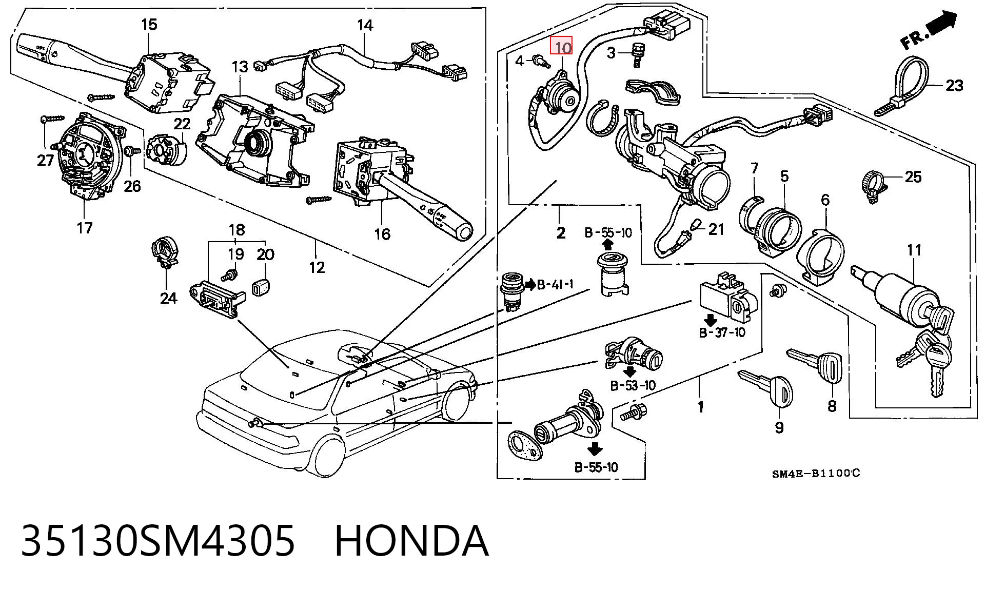 35130SM4305 Honda