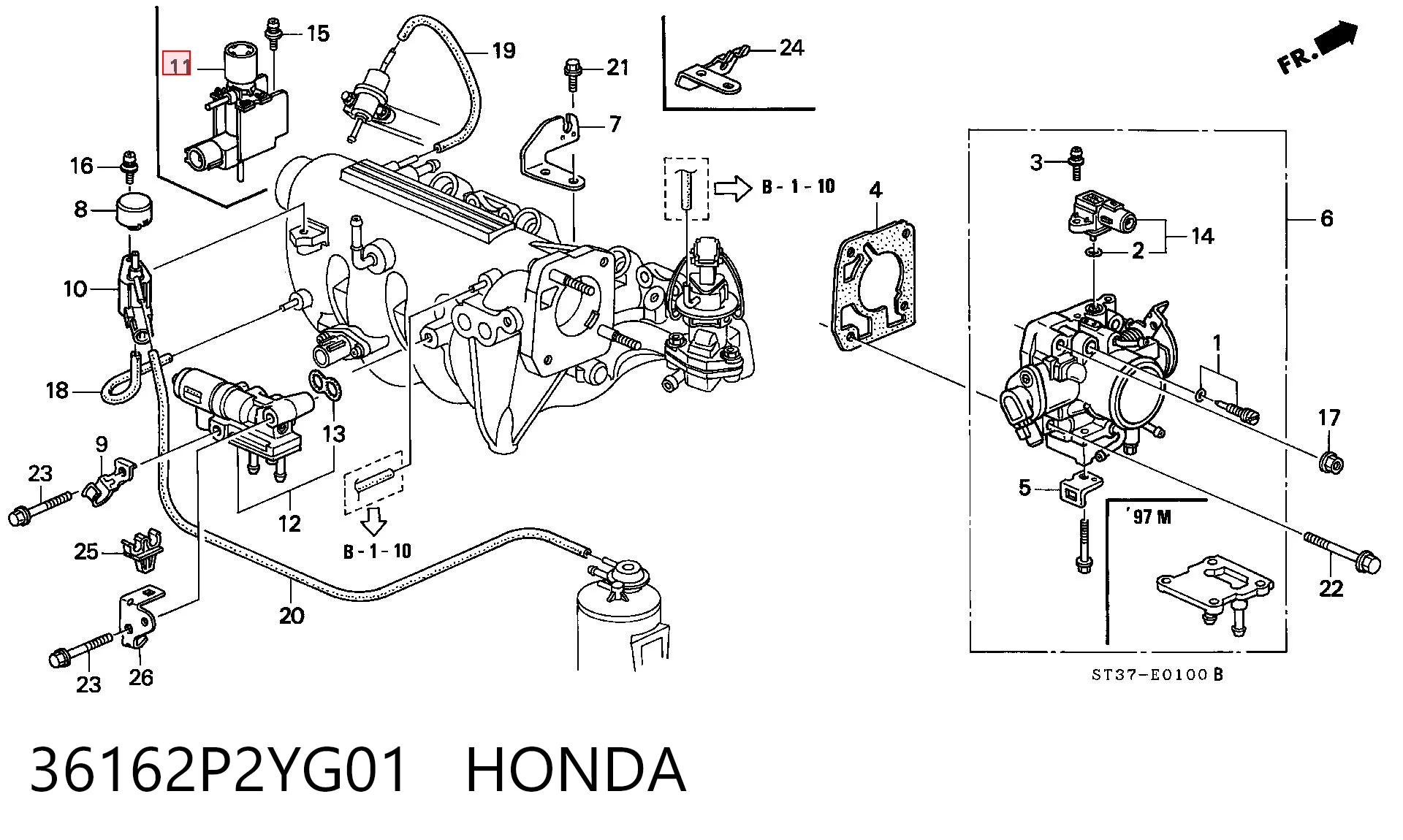 36162P2YG01 HONDA