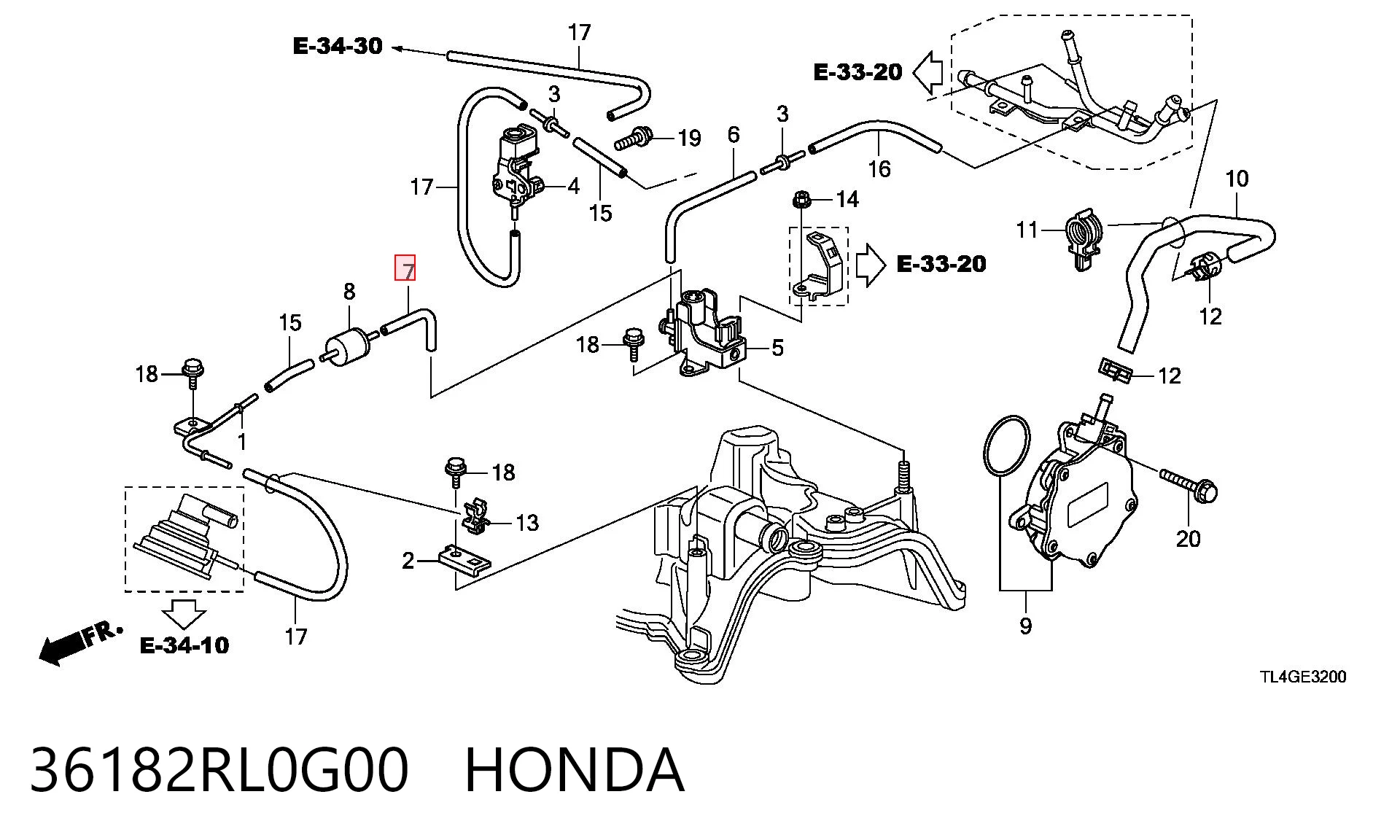 36182RL0G00 Honda