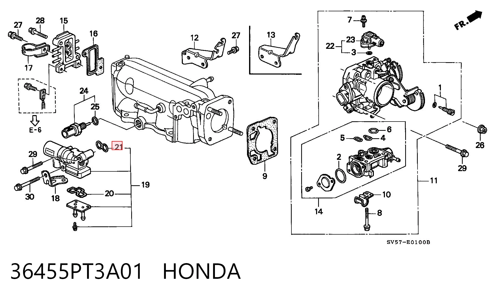 36455PT3A01 Honda