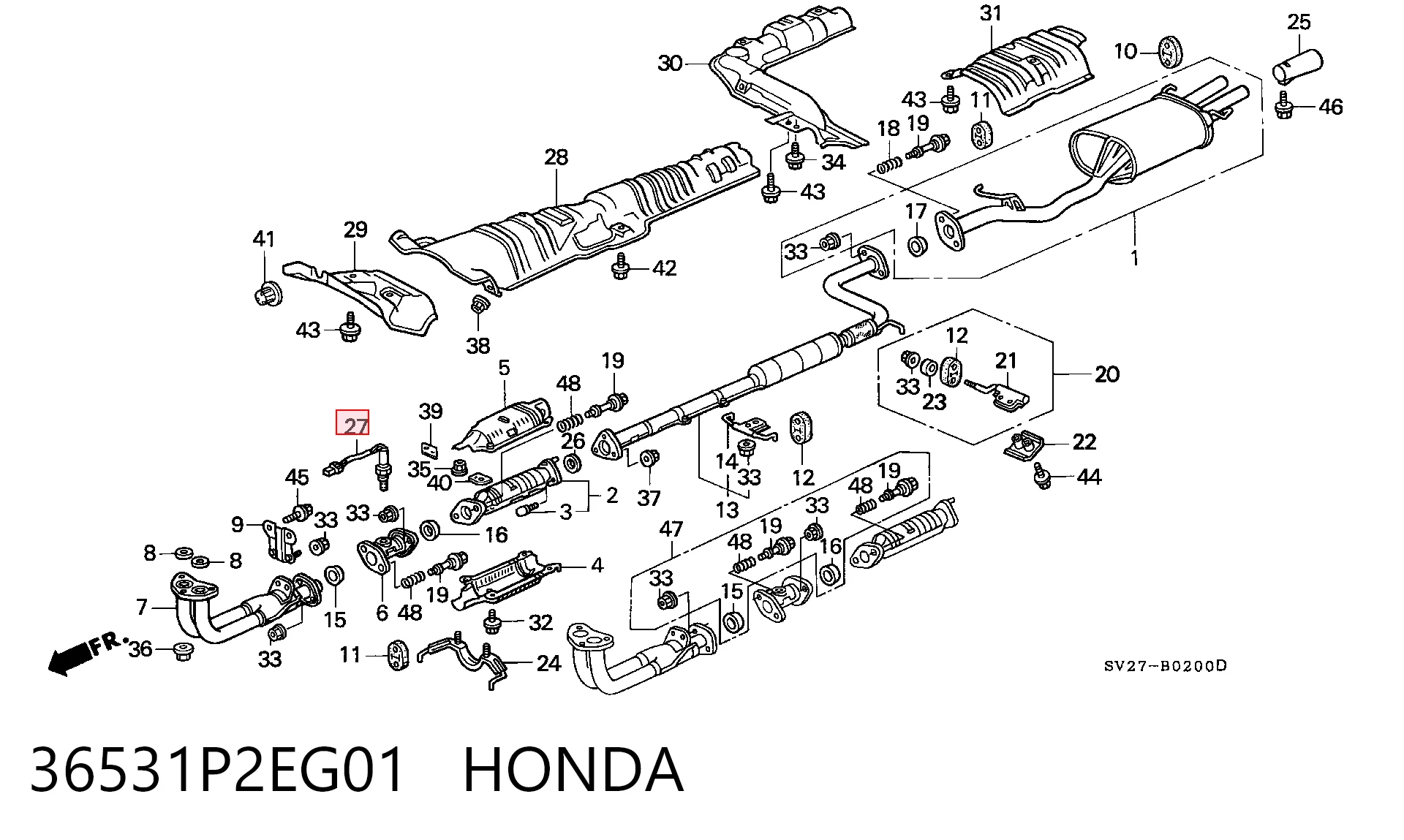 Sensor de oxígeno Honda CR-V  SUV comprar en España