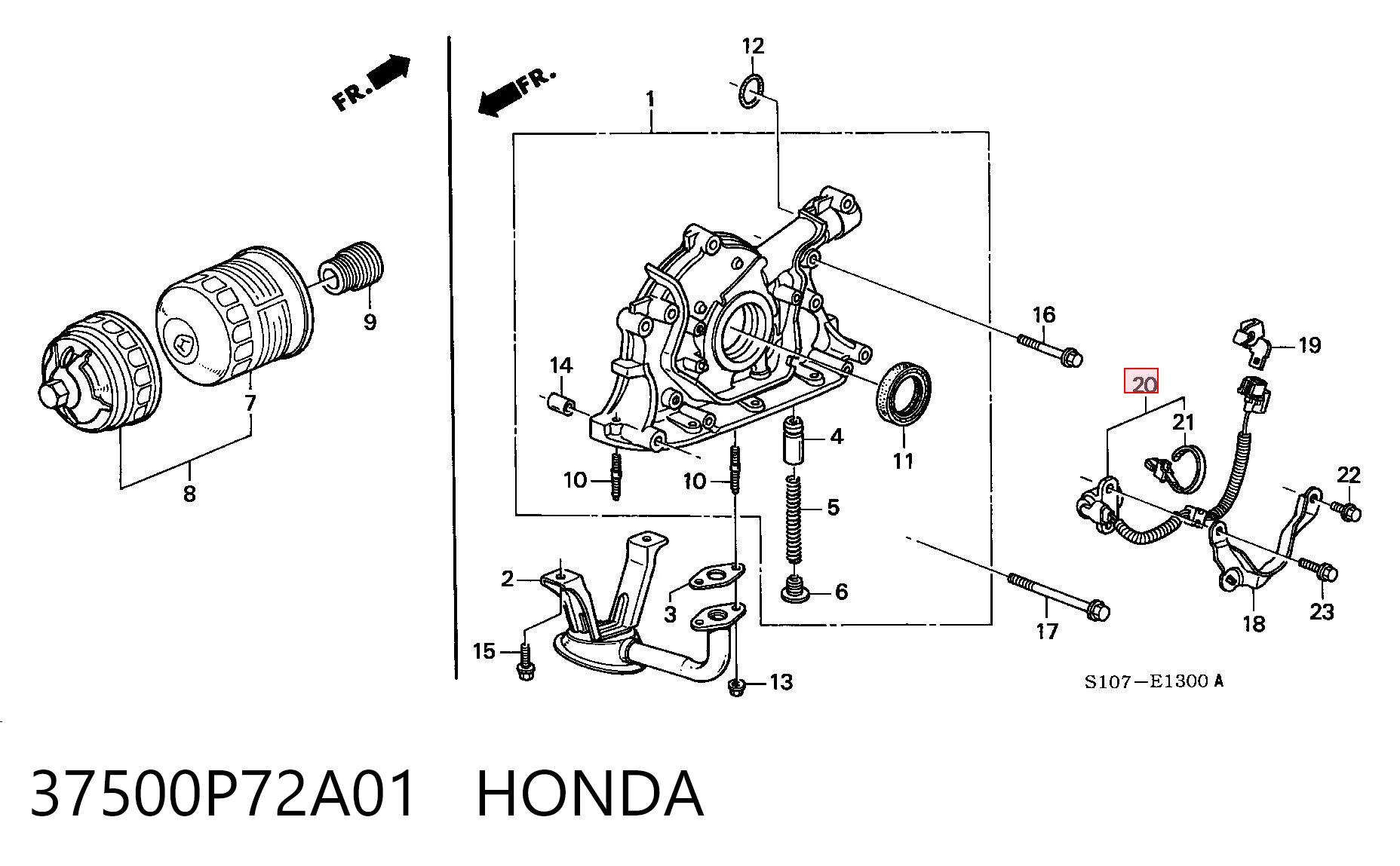 Comprar Sensor de posición del árbol de levas Honda CR-V RD a bajo precio