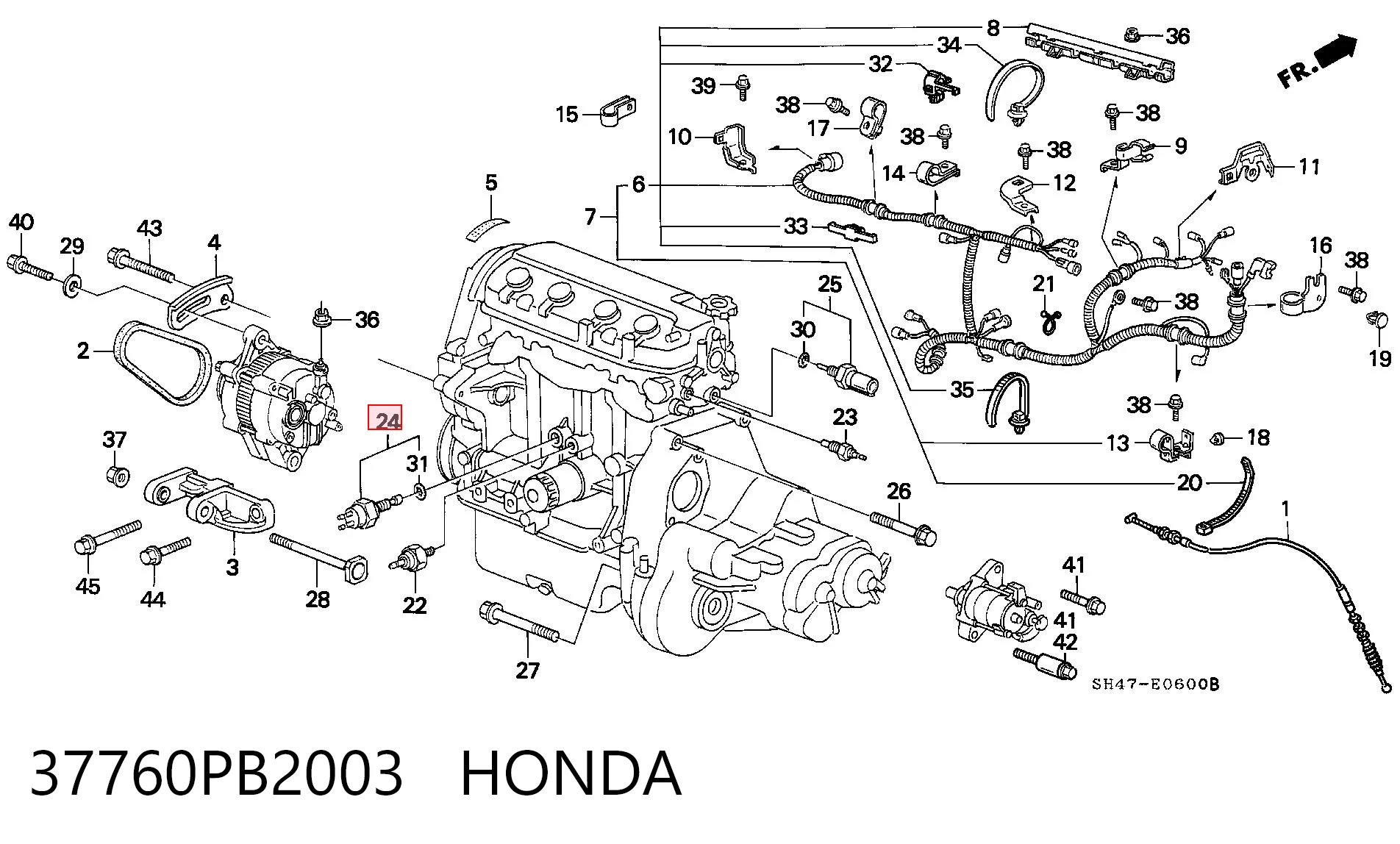  Sensor de temperatura Honda Civic 3