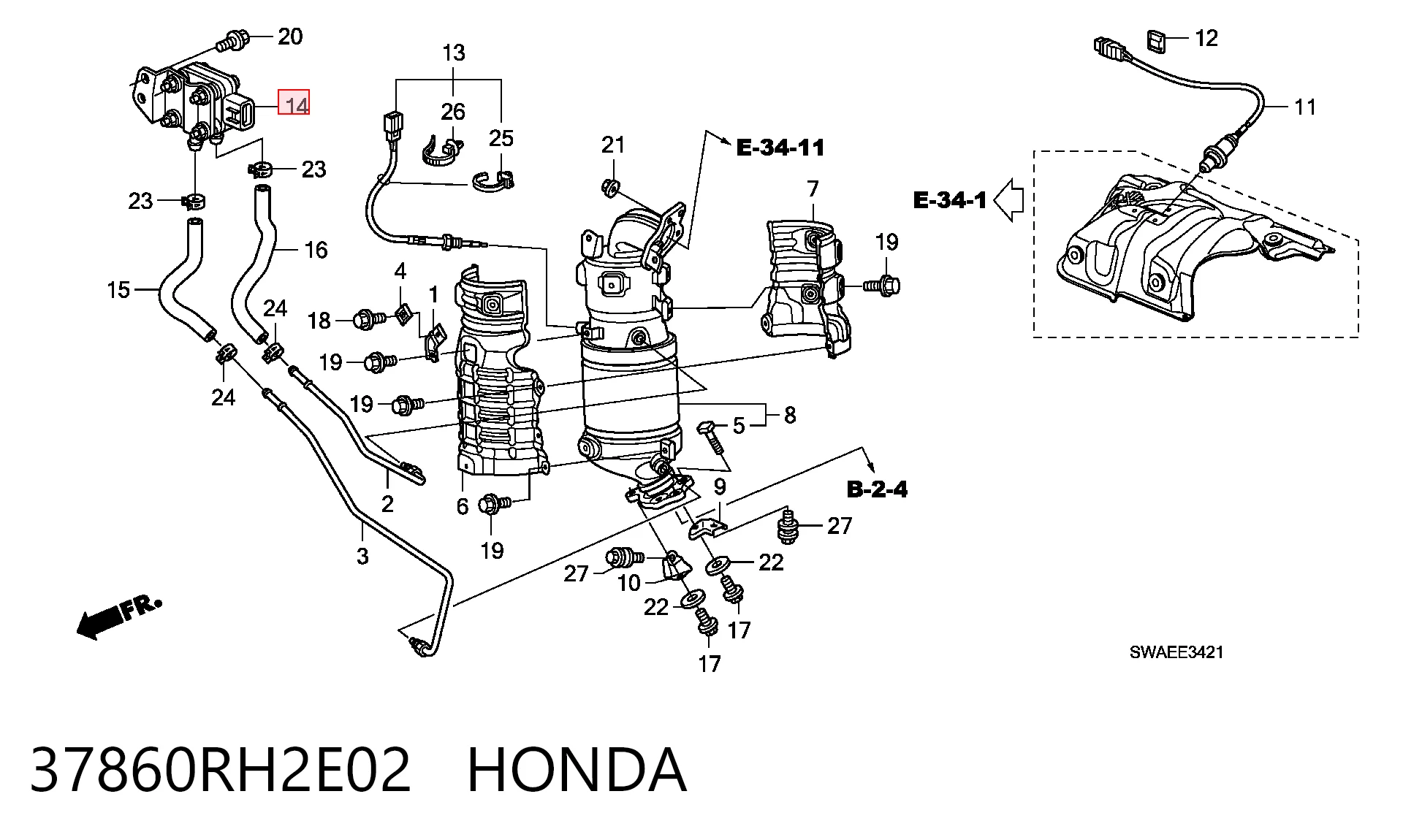 Comprar 8982602580 Isuzu Sensor de presion gases de escape