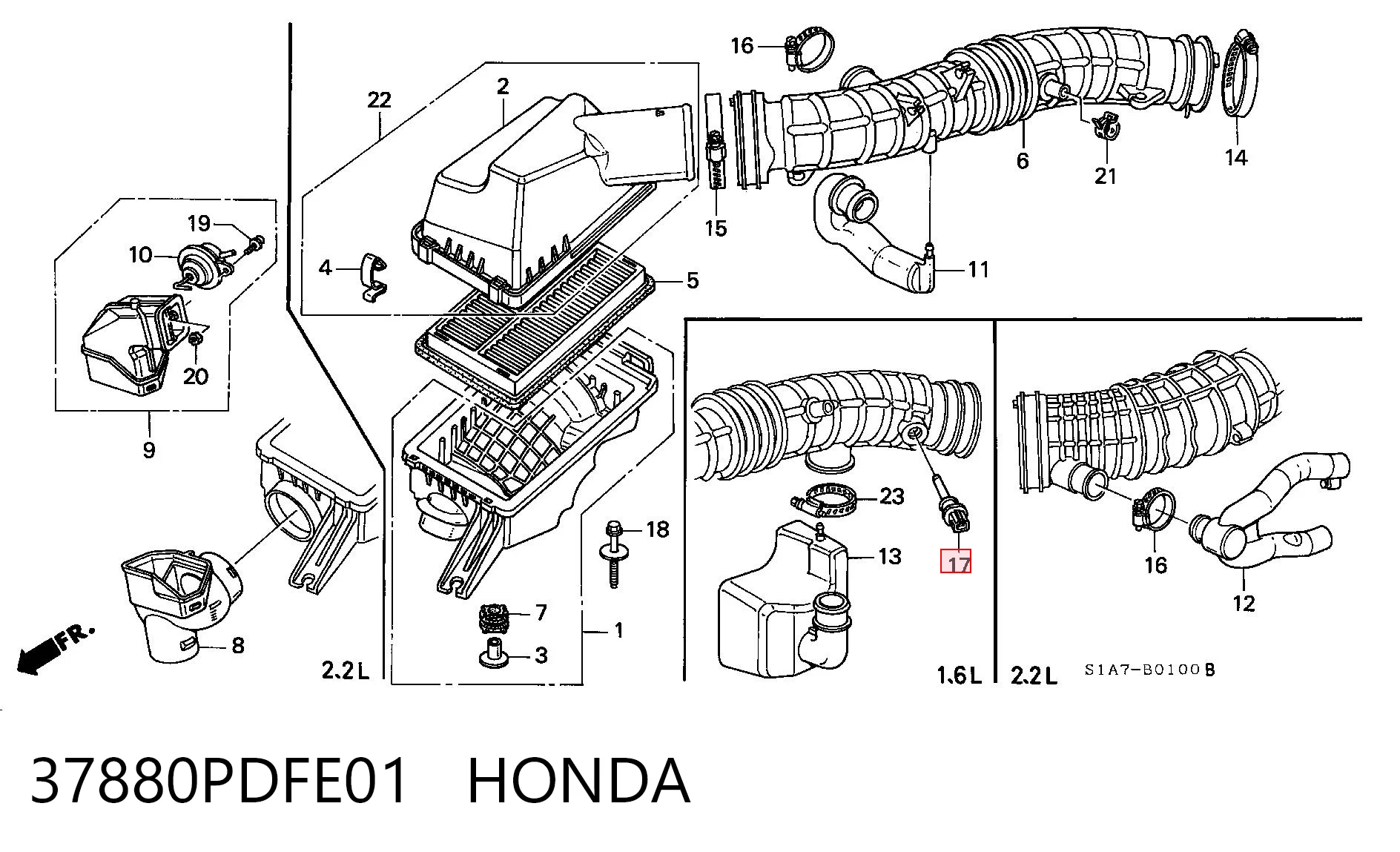  Sensor de temperatura del aire de admisión Opel Vectra 