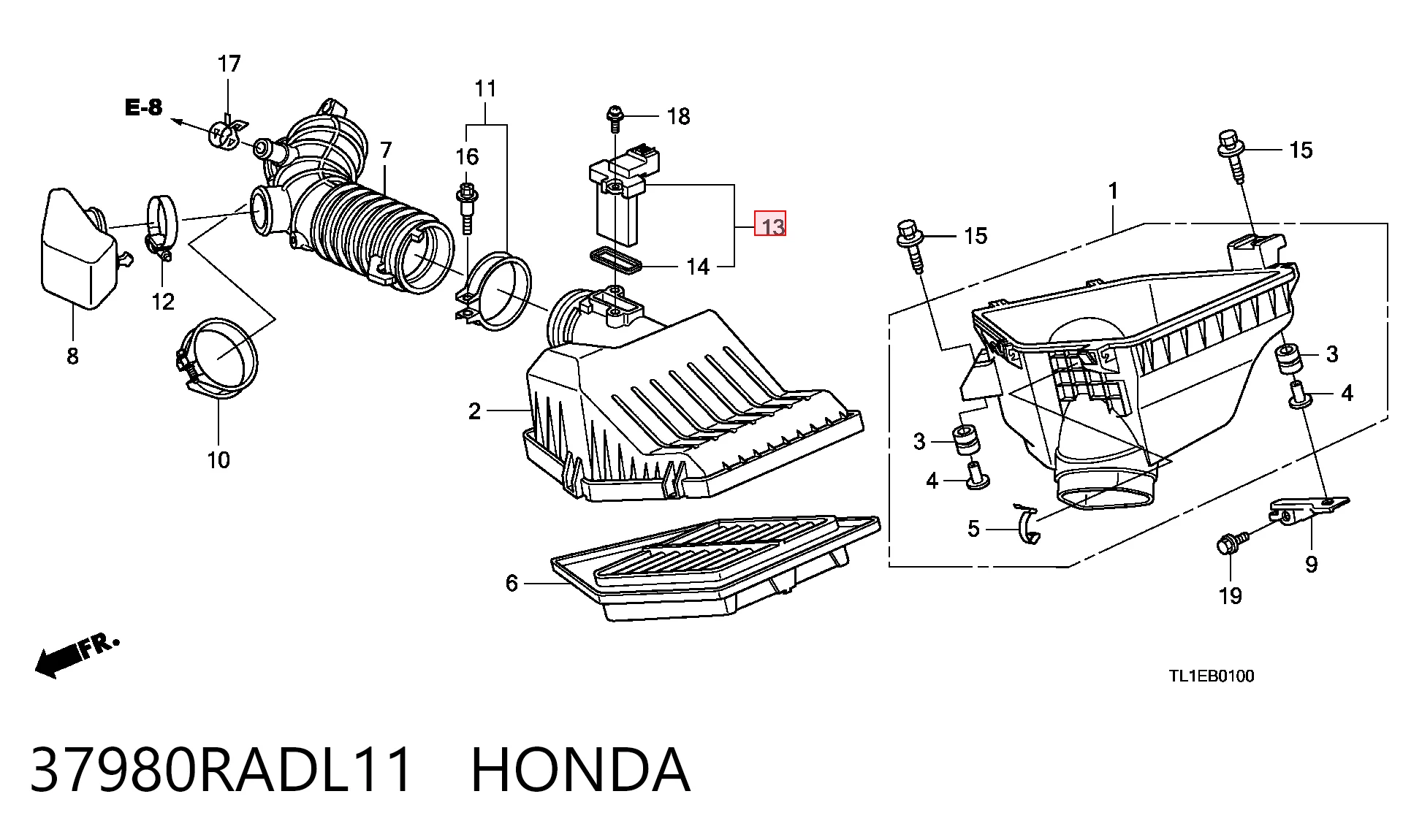 Medidor de flujo de aire Honda Jazz  desde 45,01 €