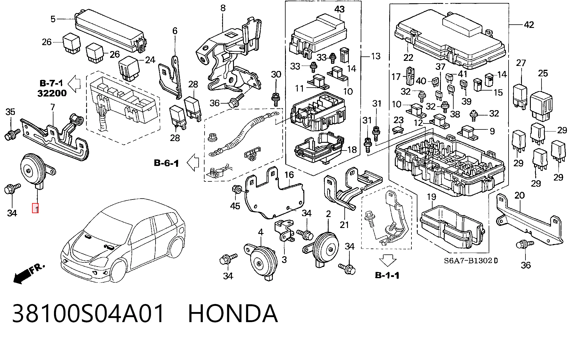 Comprar Claxon Honda HR-V GH a bajo precio