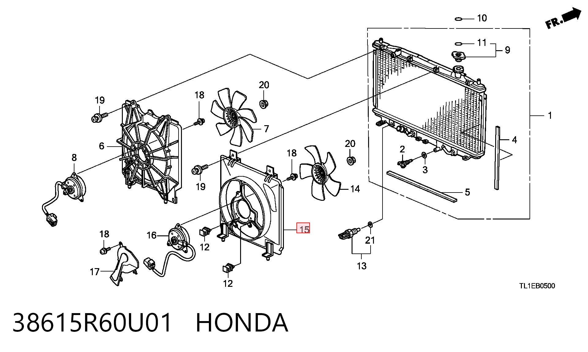 38615R60U01 Honda