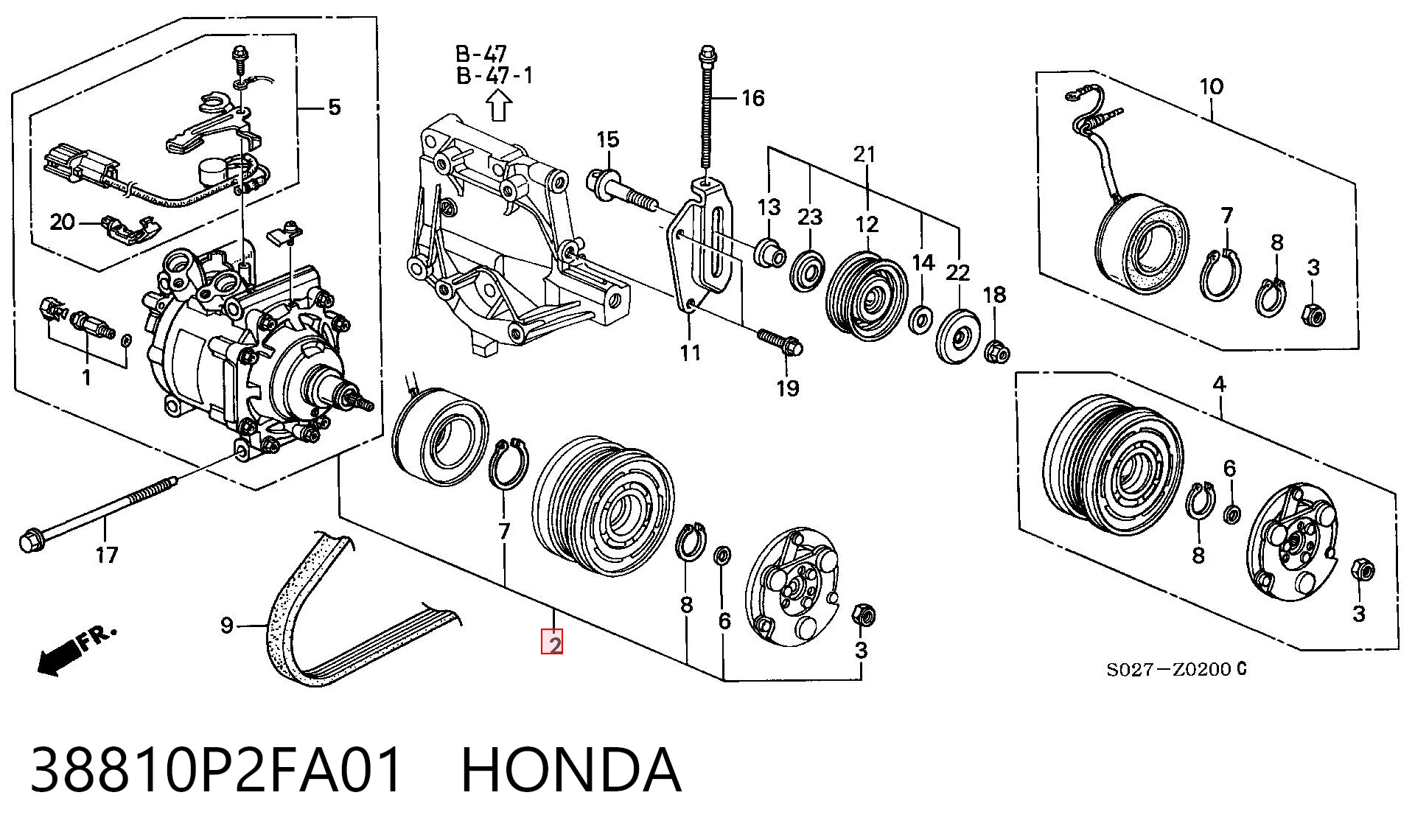 Compresor de ac para Honda Civic V (EG, EH)