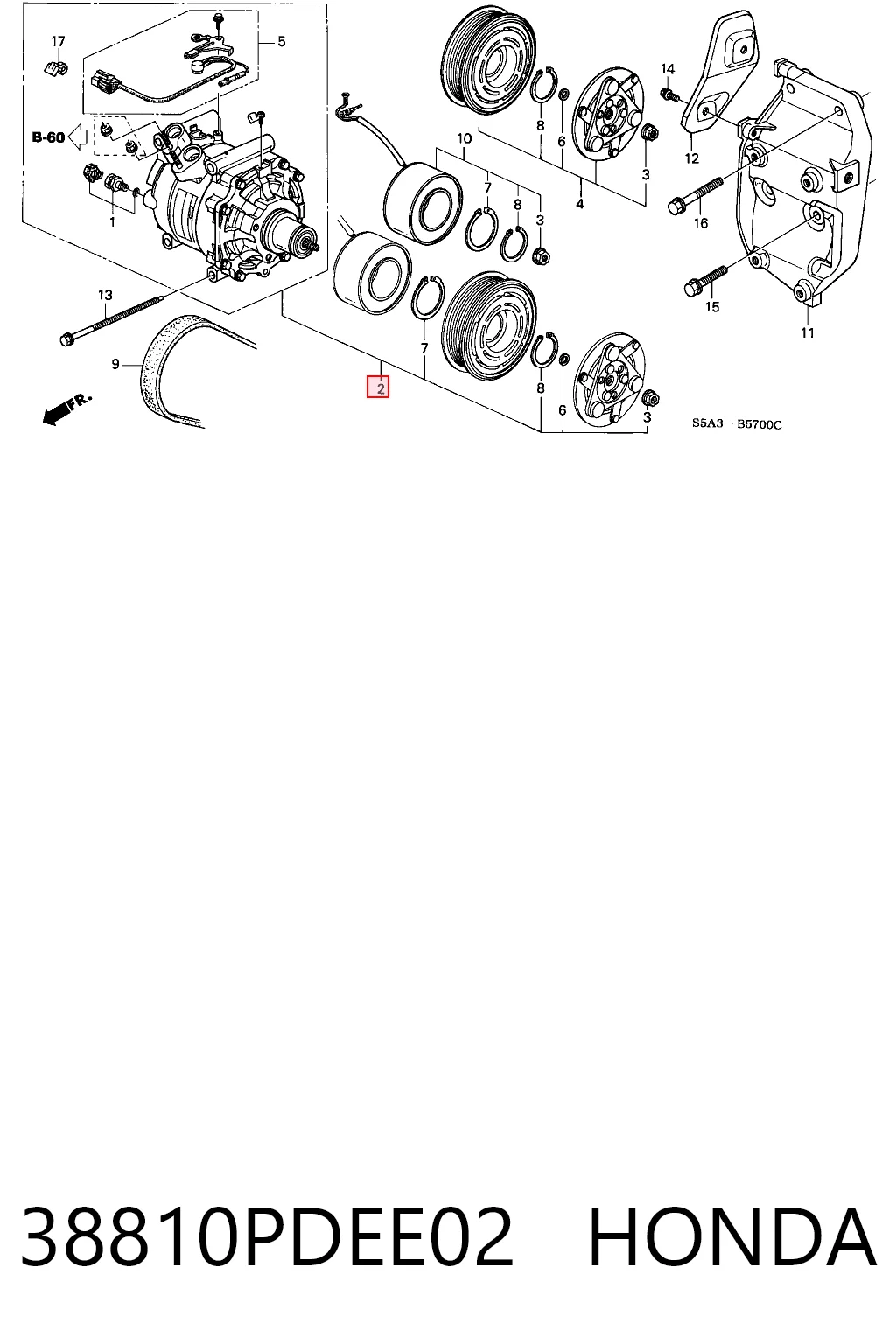 Comprar Compresor de aire acondicionado coche Civic VII EU, EP, EV