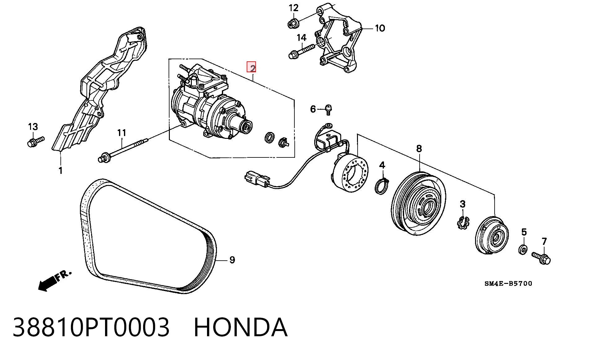 Comprar Compresor de aire acondicionado Honda Accord IV CB3, CB7 a bajo precio