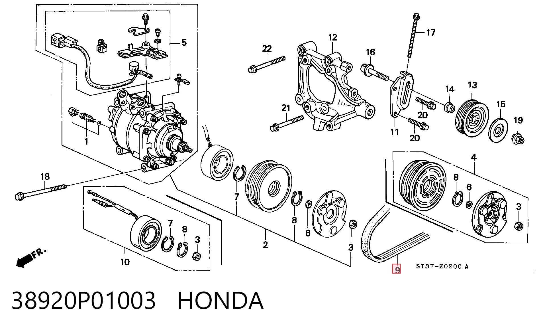 Comprar 1752185C11000 Suzuki Correa trapezoidal
