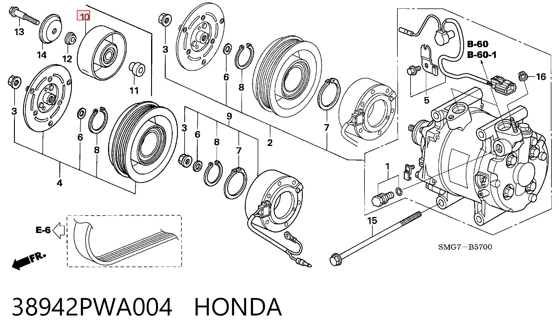38942PWA004 Honda