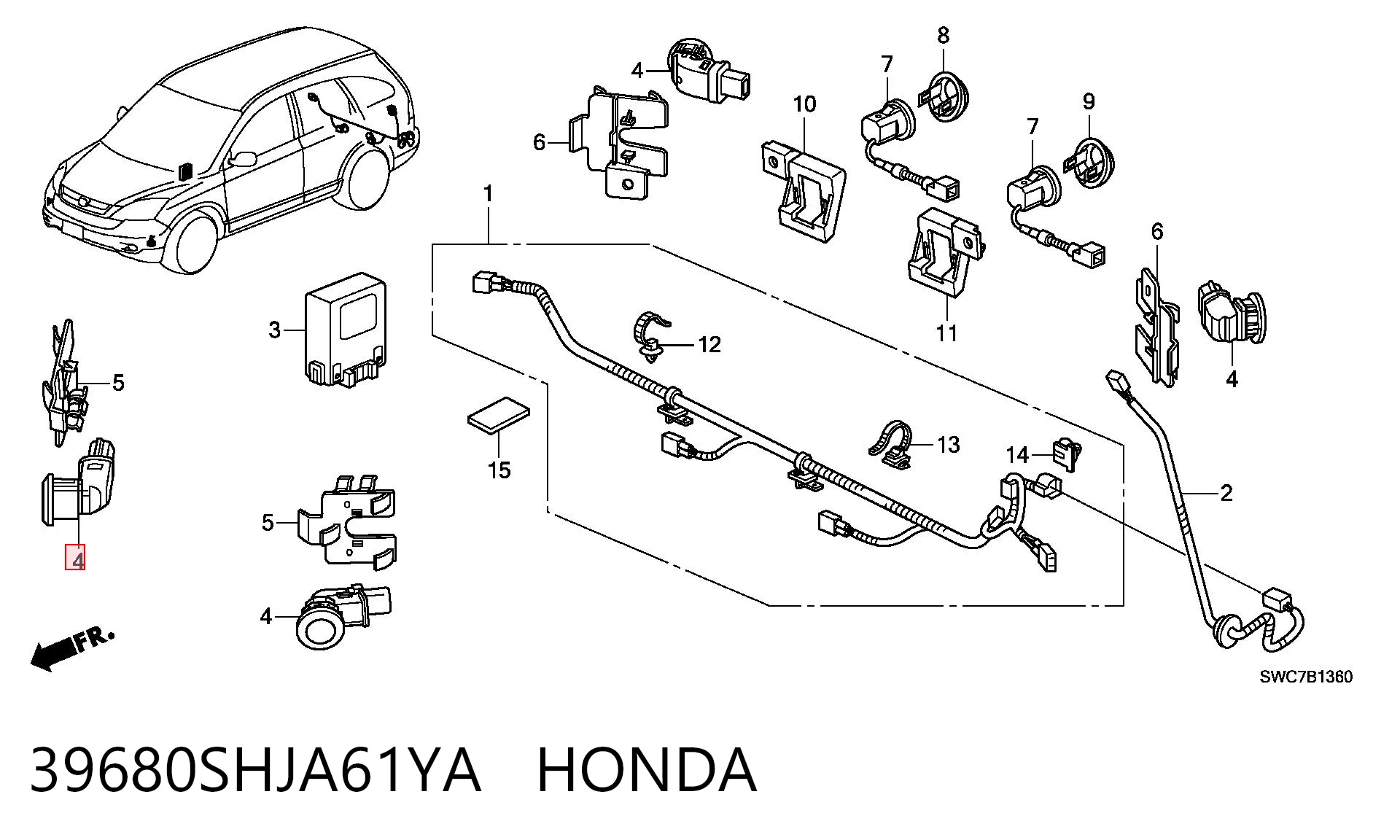 39680SHJA61YA Honda