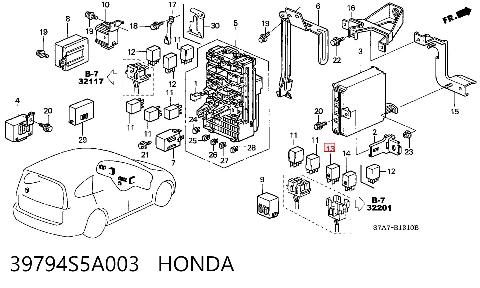 39794S5A003 Honda 