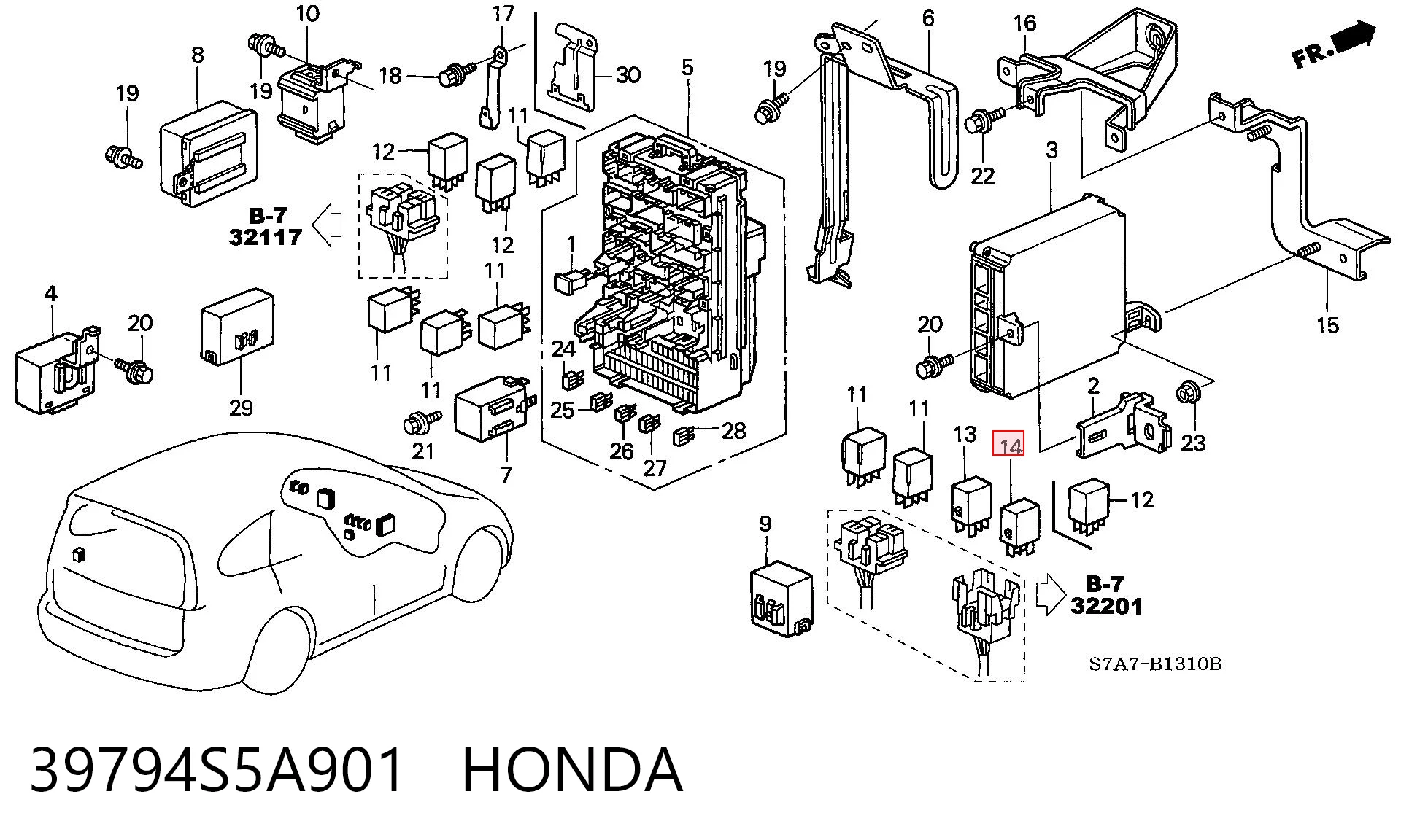 39794S5A901 Honda